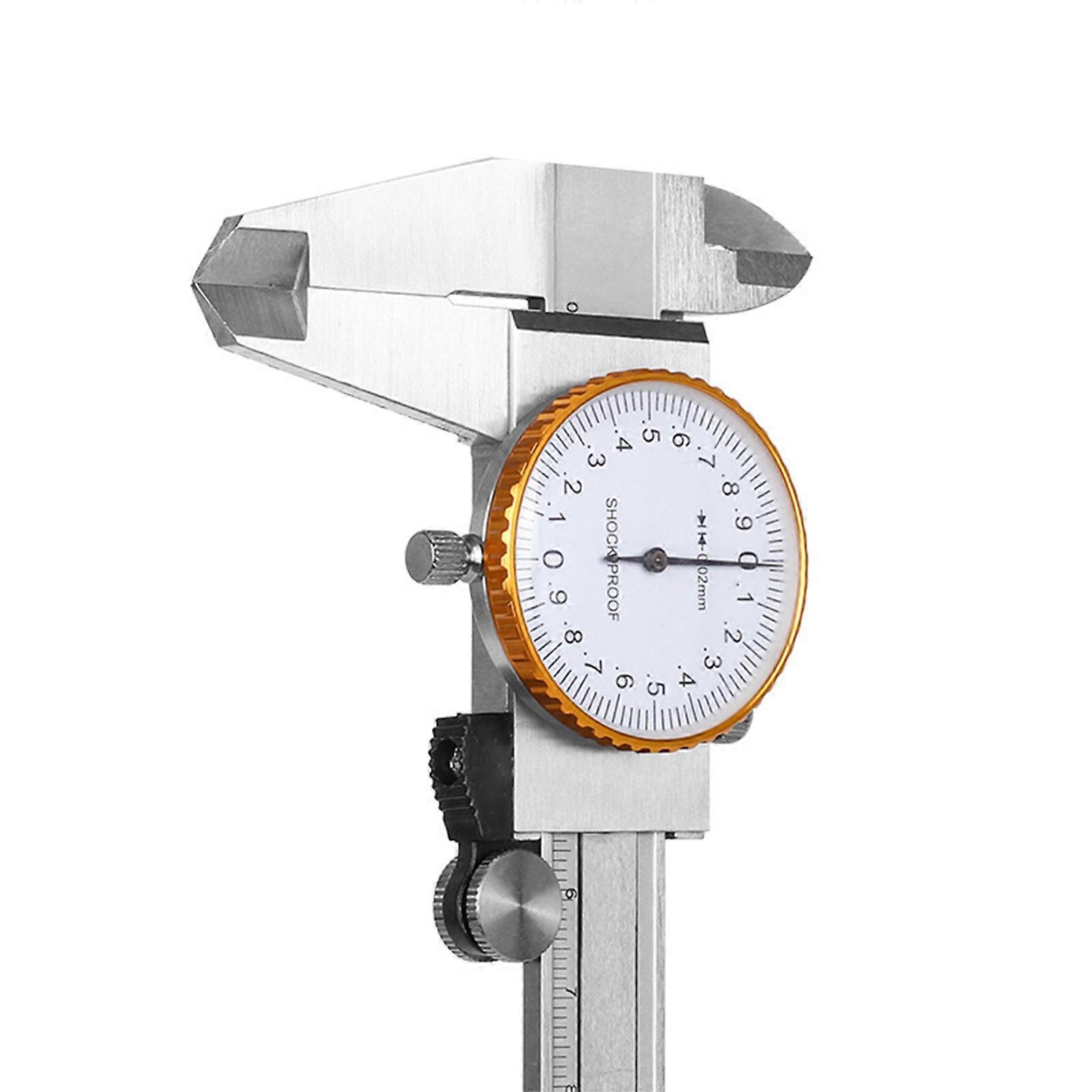 Stainless Vernier Caliper with Gauge 0-150mm Caliper Measuring Tool Manual Micrometer for Depth Diameter Measurement