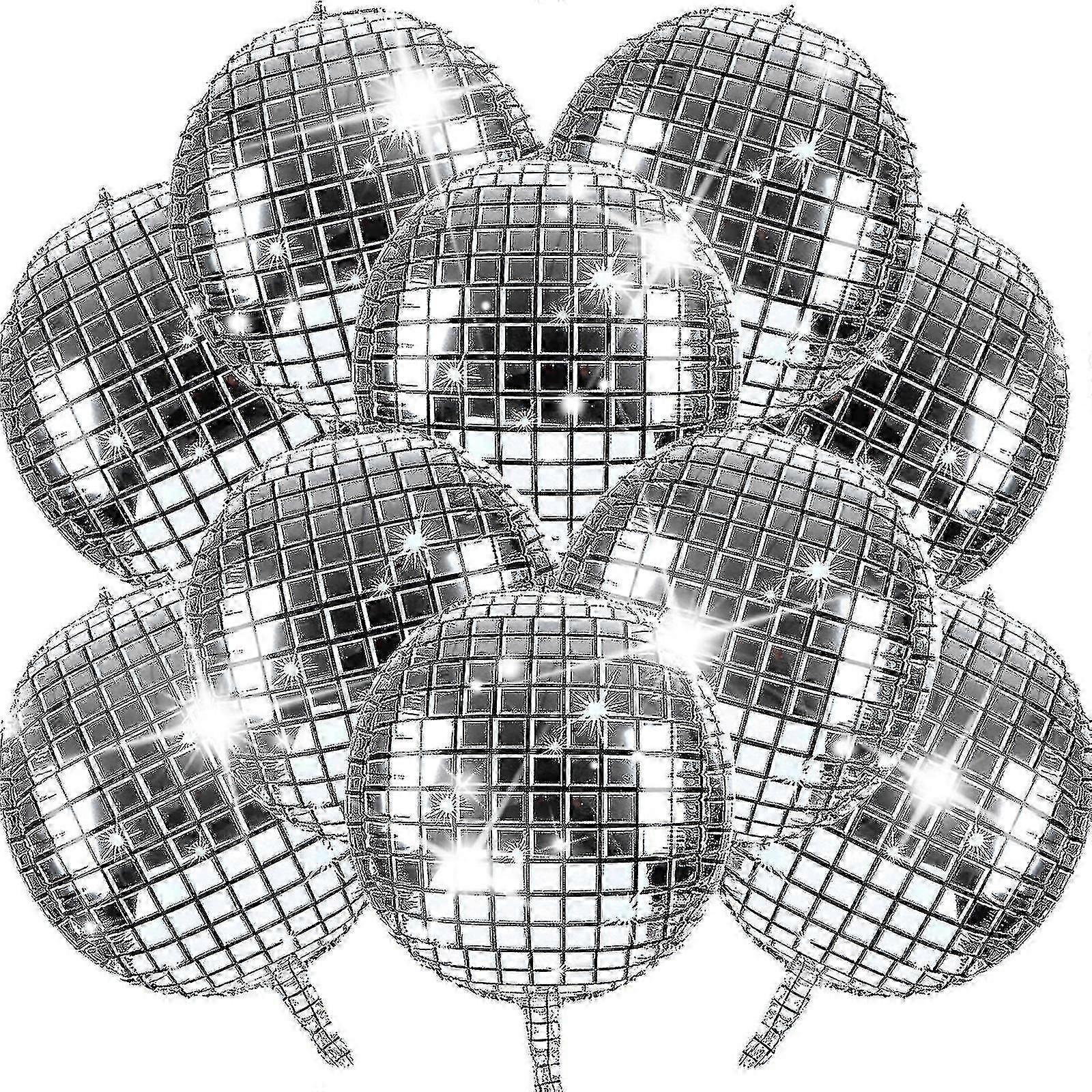 10 Pack Disco Ball Balony