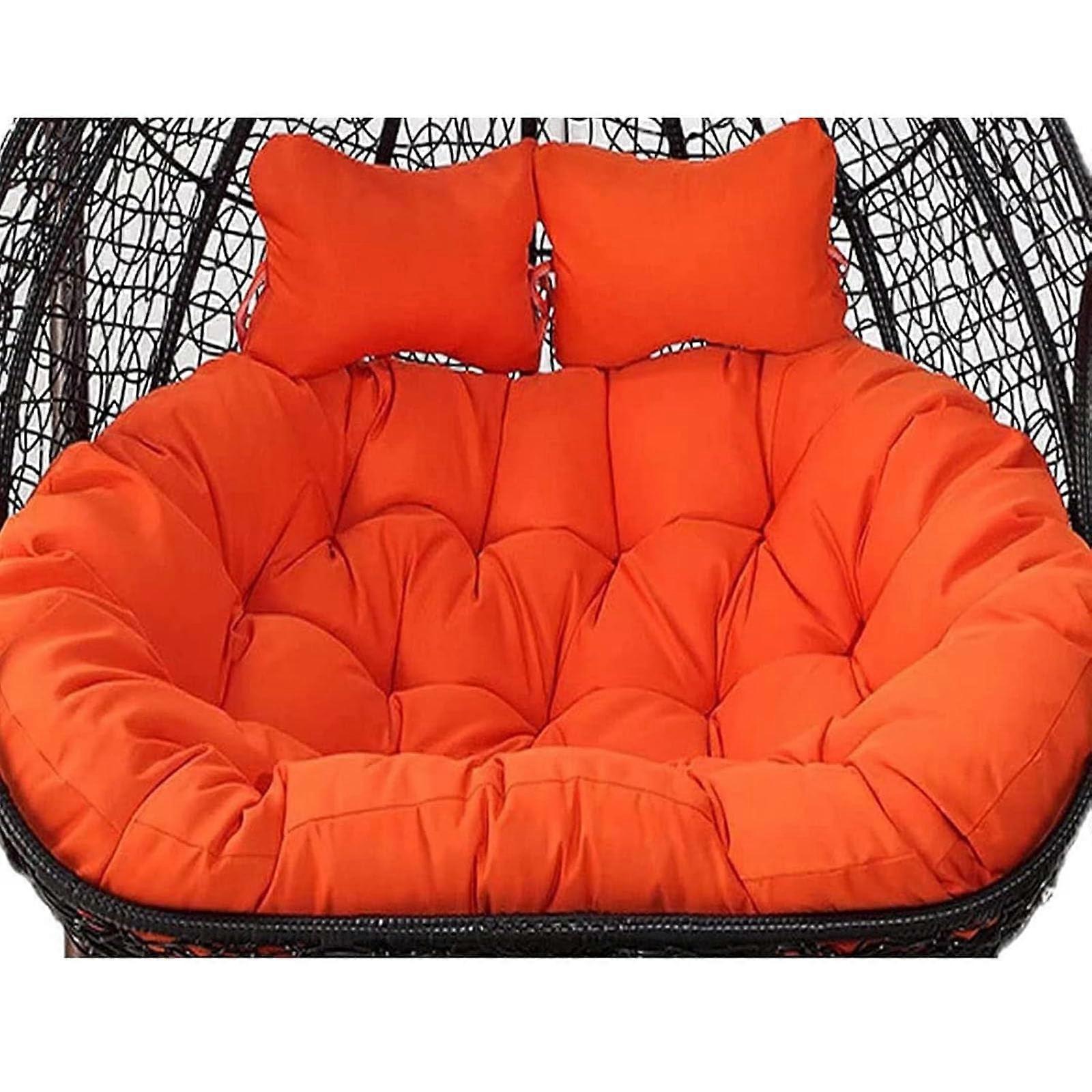 Egg Chair Cushion, Double Hanging Chair Cushion for Patio, Hanging Chair Cushion, Removable Chair Cover for Patio, Backyard, Balcony A17