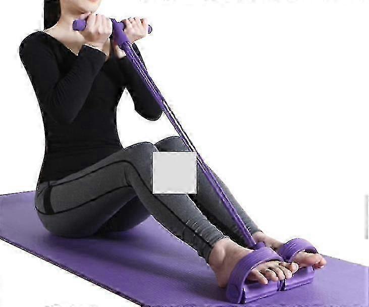 Portable Adjustable Sit Up Assist for Muscle Training - Purple