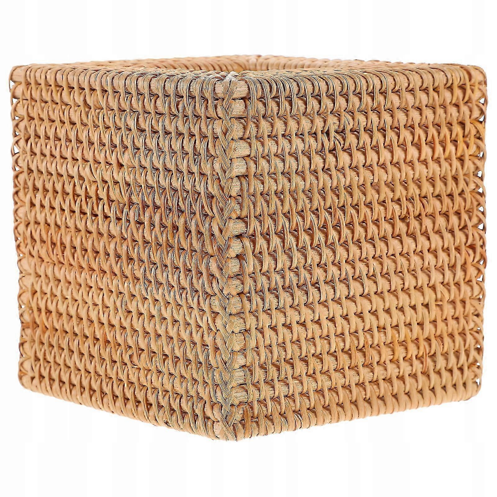 Rattan Tissue Box Household Vintage