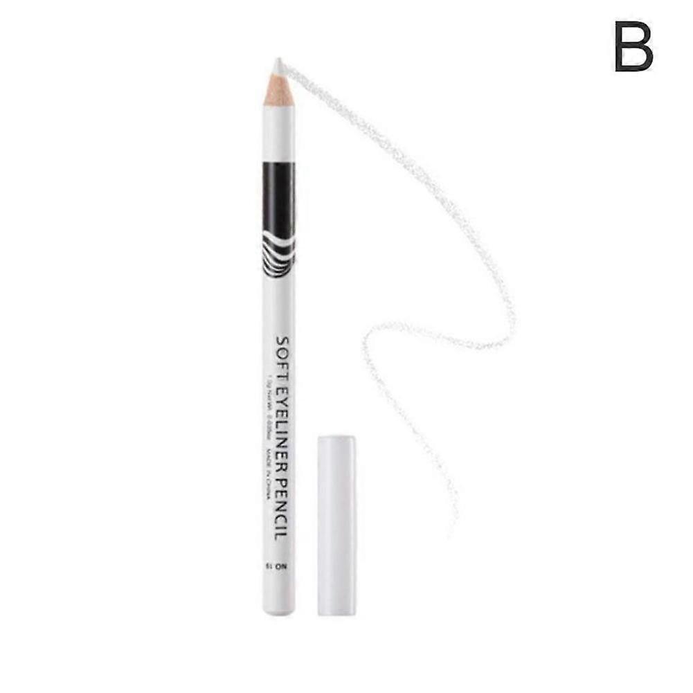 White (B)$Eyeliner Pencil Liquid Eyeliner Pencil Waterproof No Smudge One-stroke Form