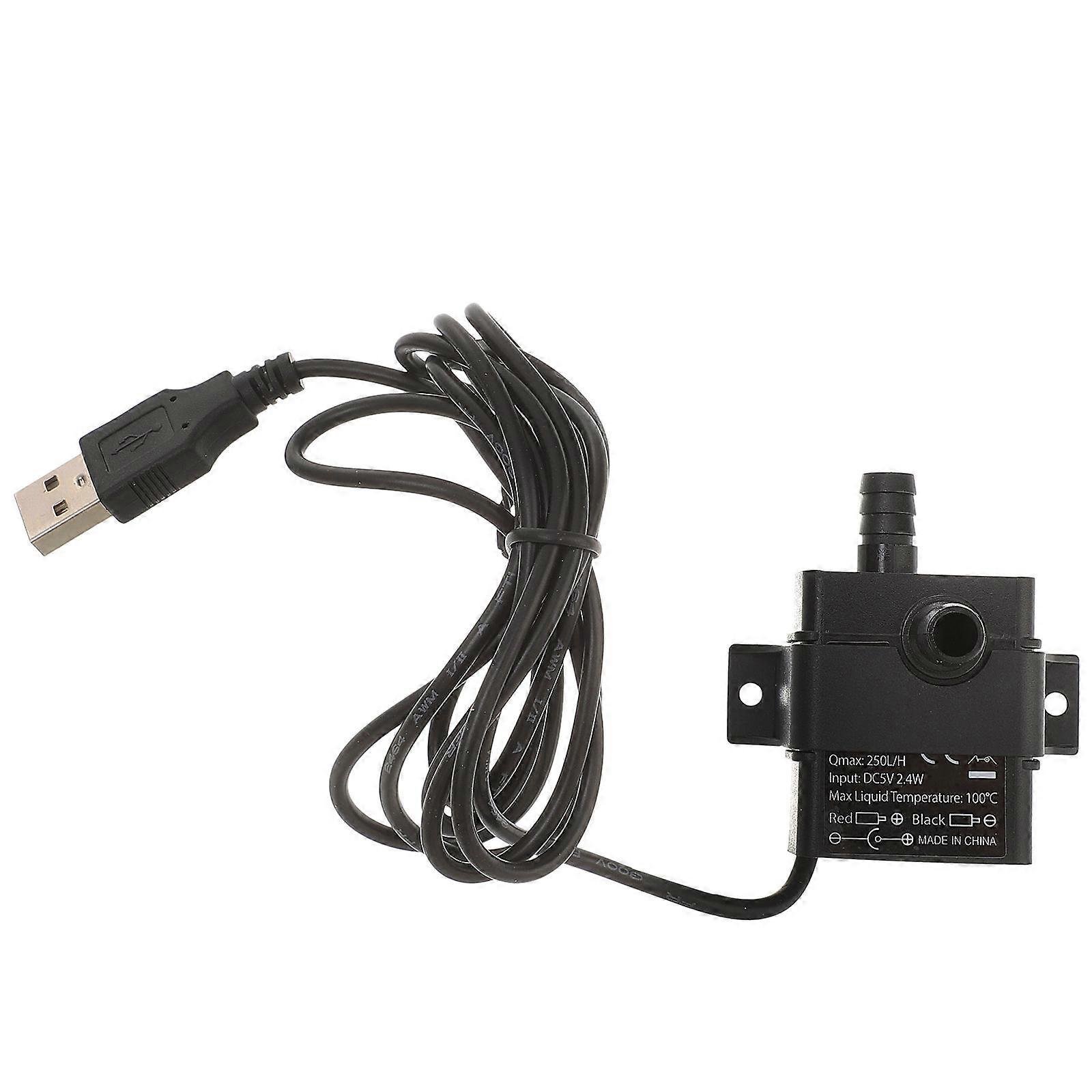 Çeşmeler için Mini DC Su Pompası Siyah Tasarruflu ve Düşük Gürültülü 5V 2M