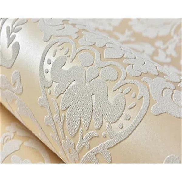 European Non-woven Wallpaper Bedroom Living Room TV Background Paper Embossed Thickened Rustic 3D Stereo