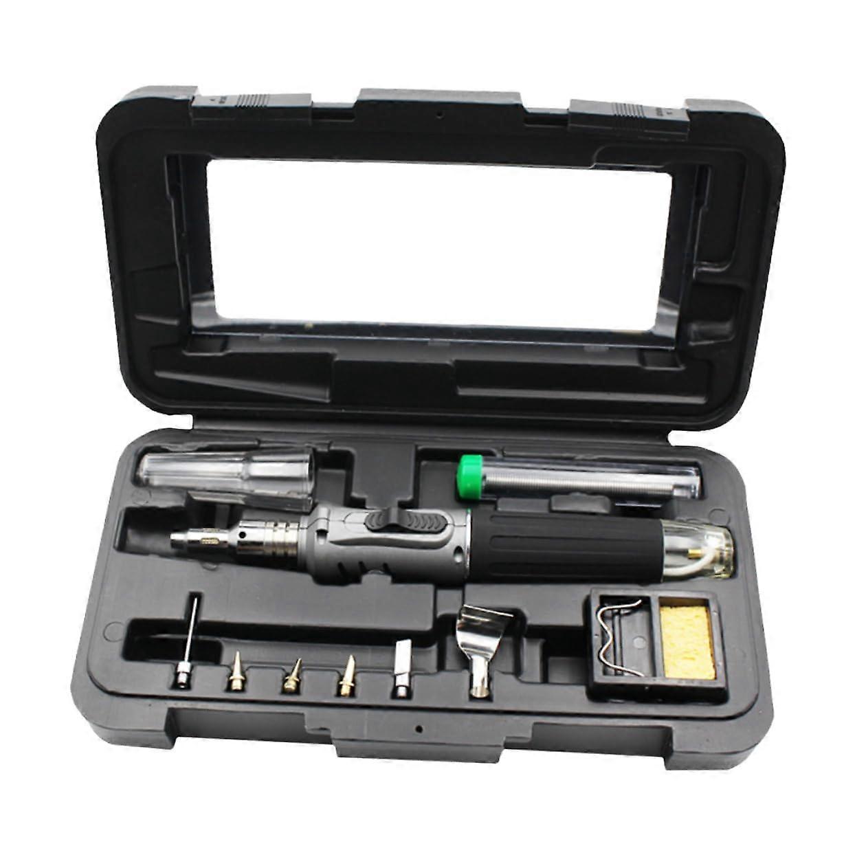 Selfigniting multifunctional gas soldering iron with flame temperature for jewelry making model building welding
