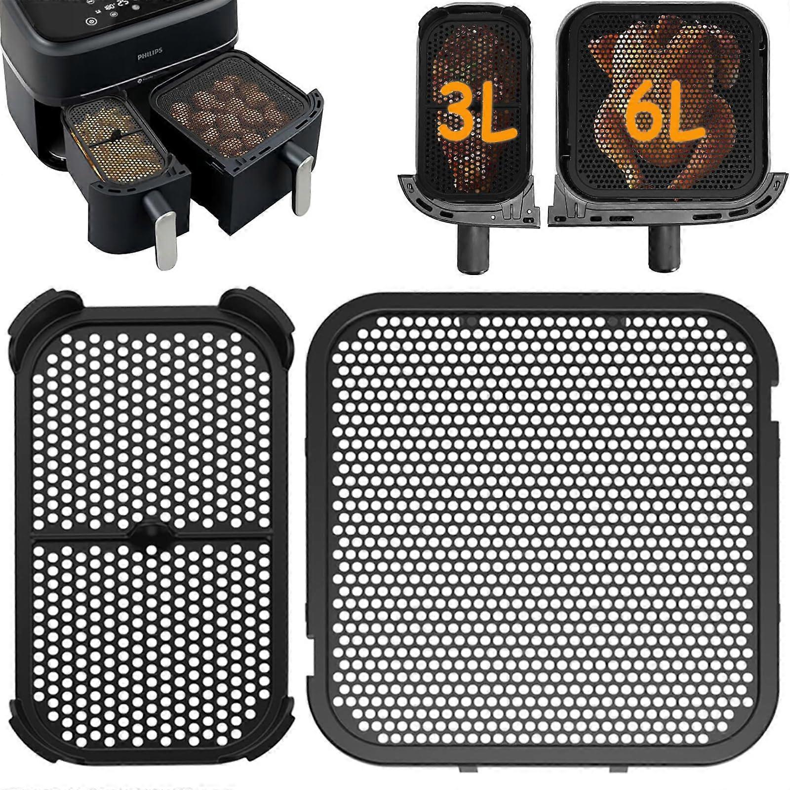 Splash Guard for Philips Airfryer Dual Basket 3000 Series, BPAFree, Pack of 2