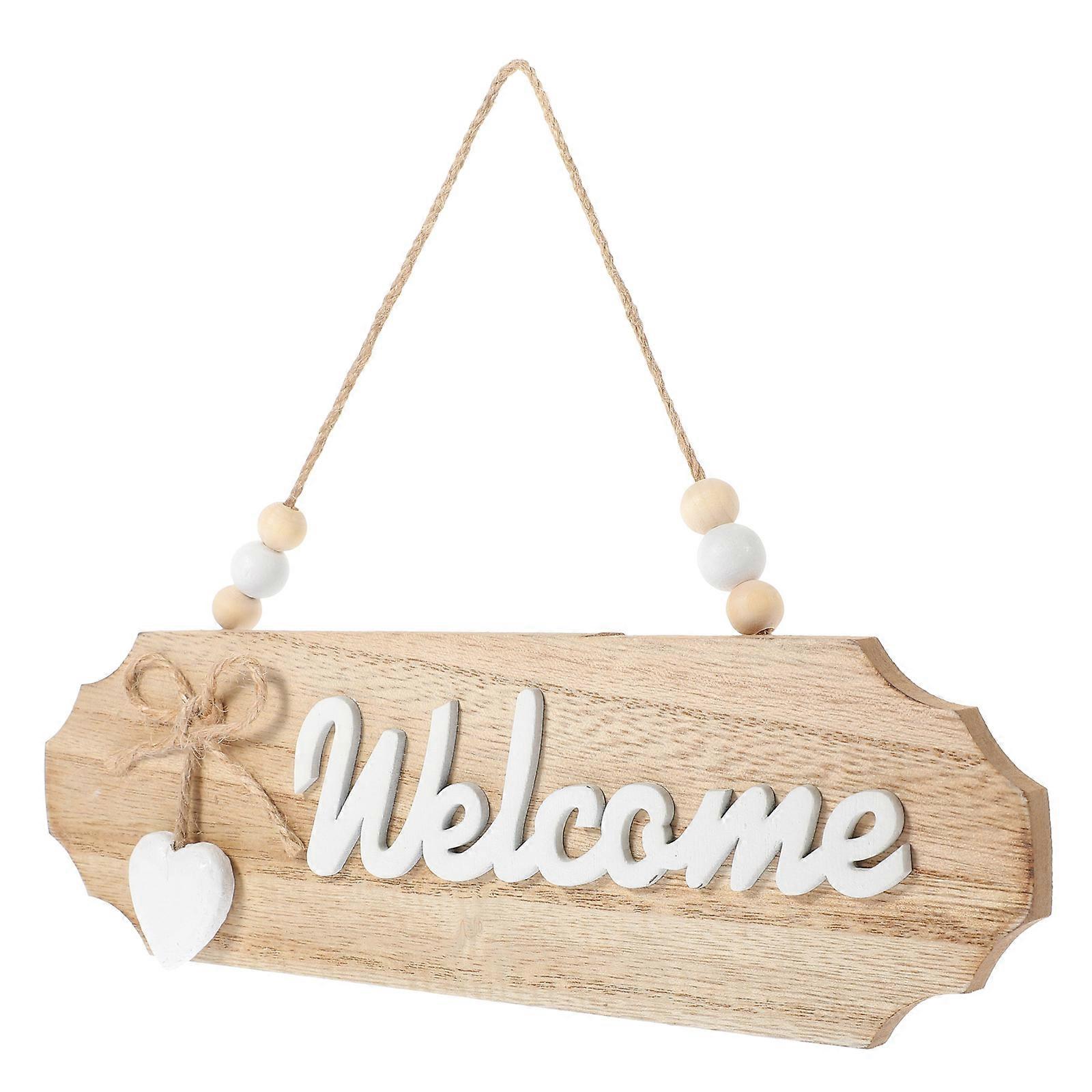 Welcome Sign, Non-scratch Corner Design for Safe Daily Use
