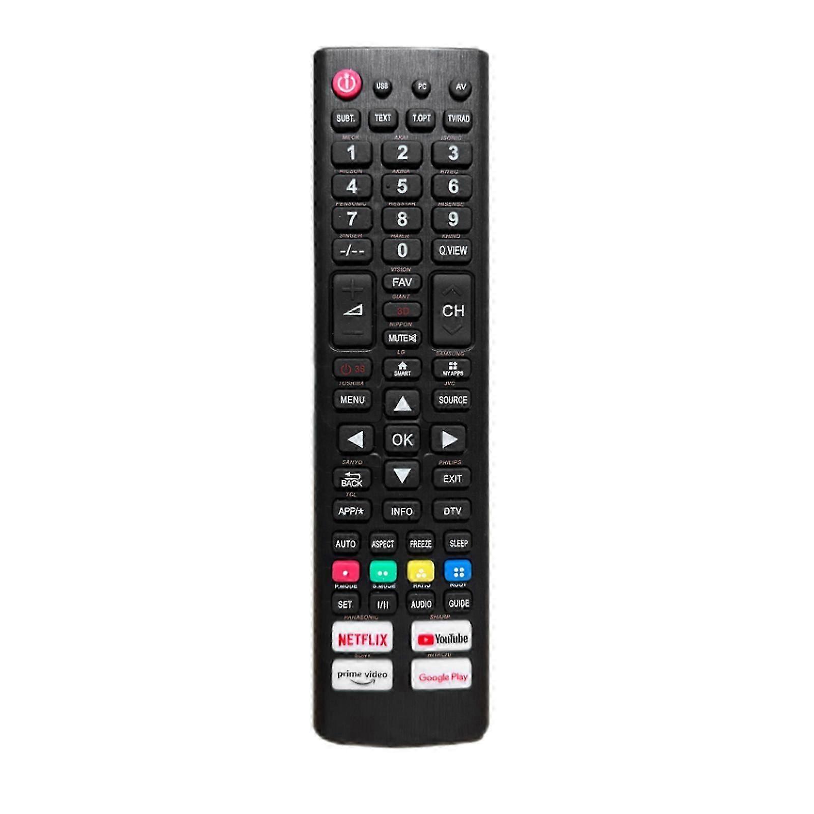 Universal TV Remote Control Replacement Remote Controller Suitable for Multi-brand LED LCD TVs with Network Platform Buttons