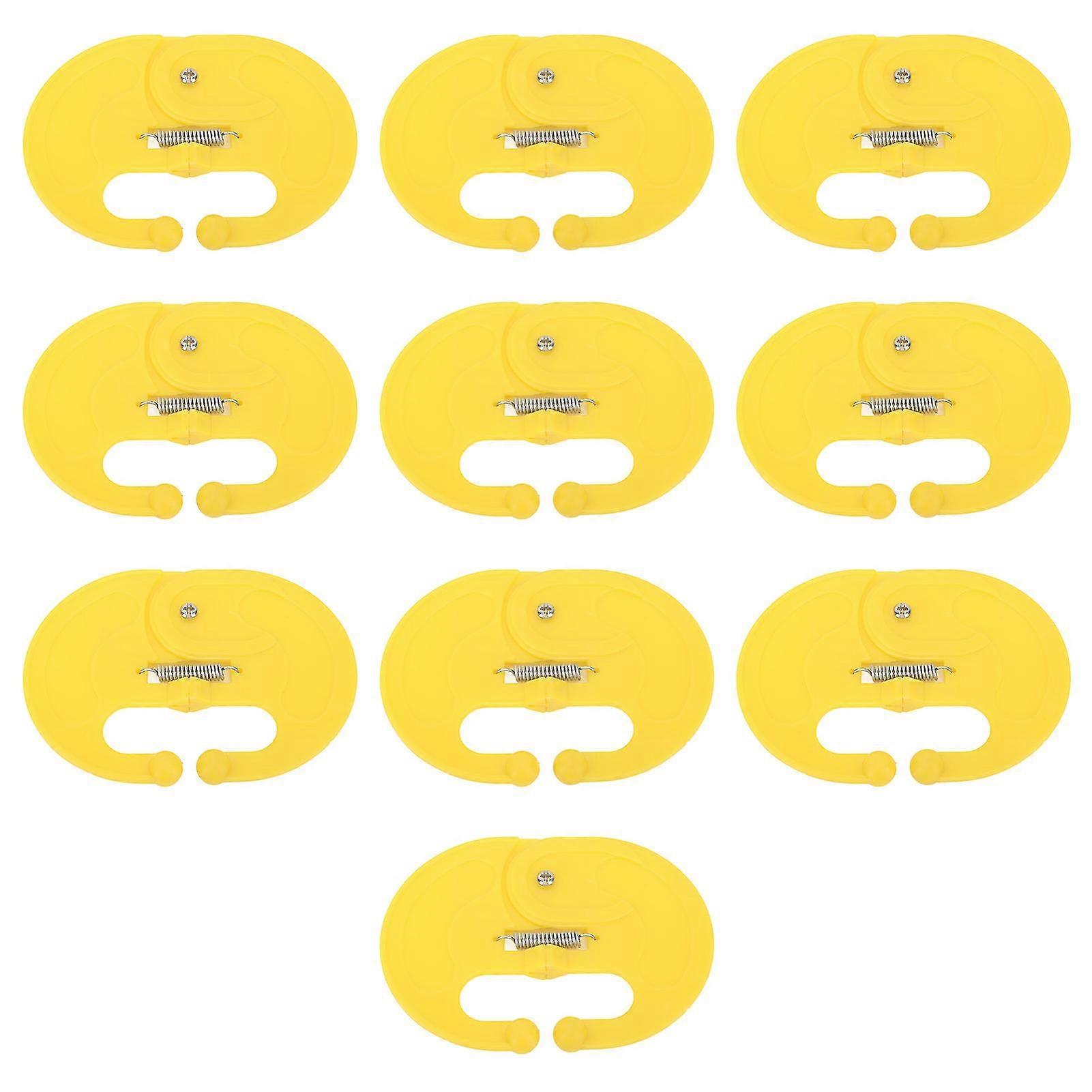 10 Pcs Calf Weaner Spring Lock High Tensile Strength Lengthened Widened PP Calf Nose Thorn Milk Sucking Preventer 2025