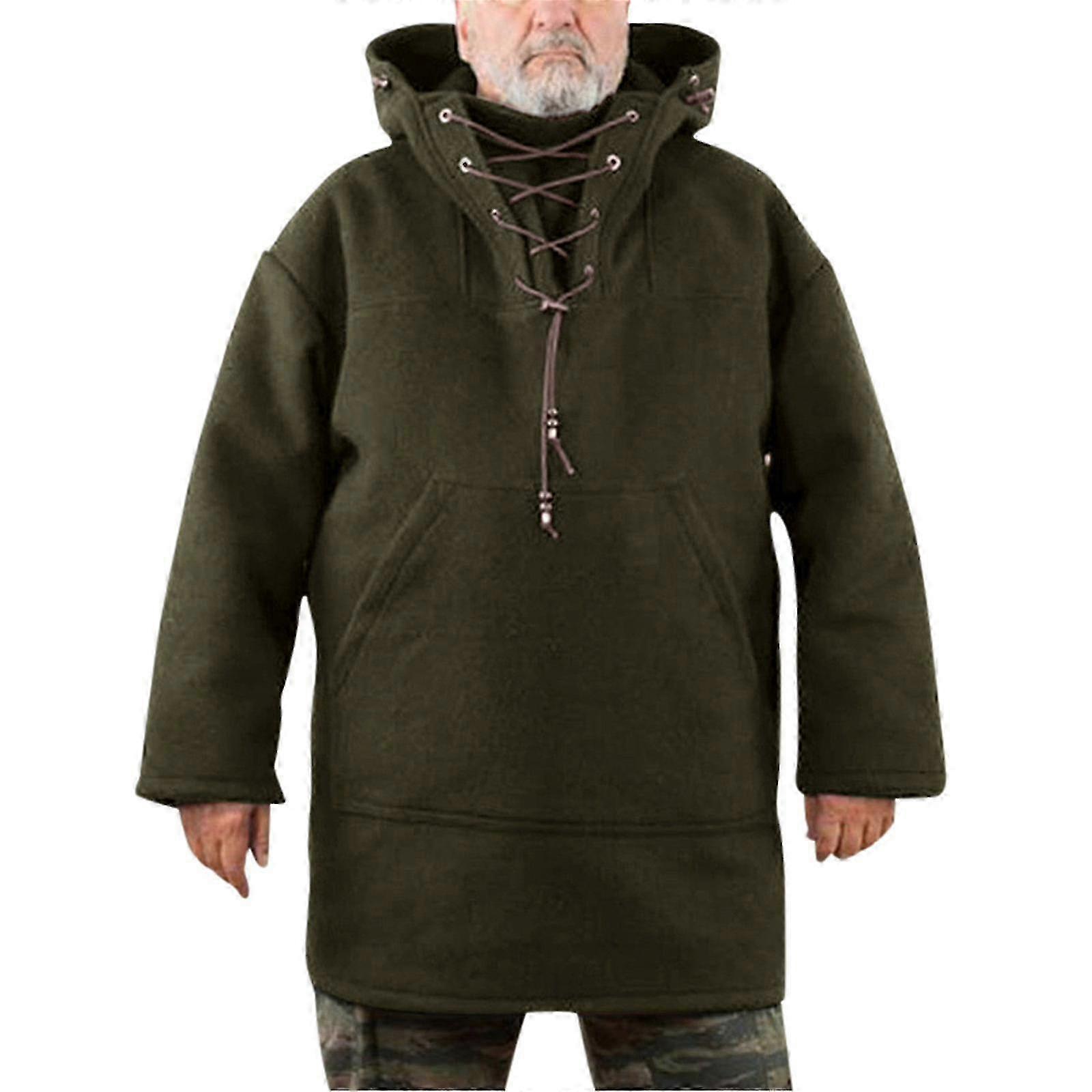 Herre Pullover Ull hettegenser Mellomlang Supermyke hettegensere Vintertopp