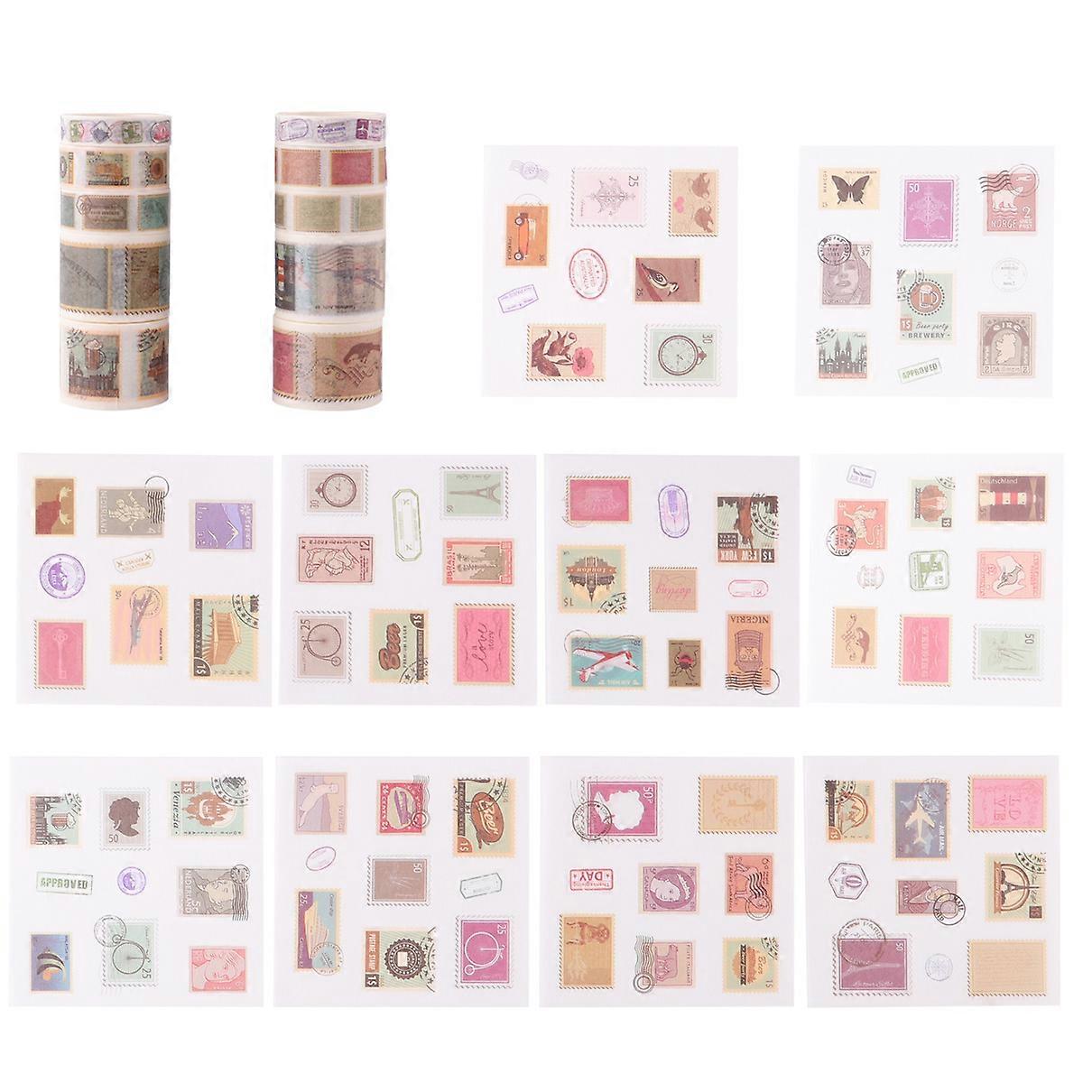 DIY Tape Vintage Scrapbooking Supply Washi Paper Decorative For Students 10 Rolls