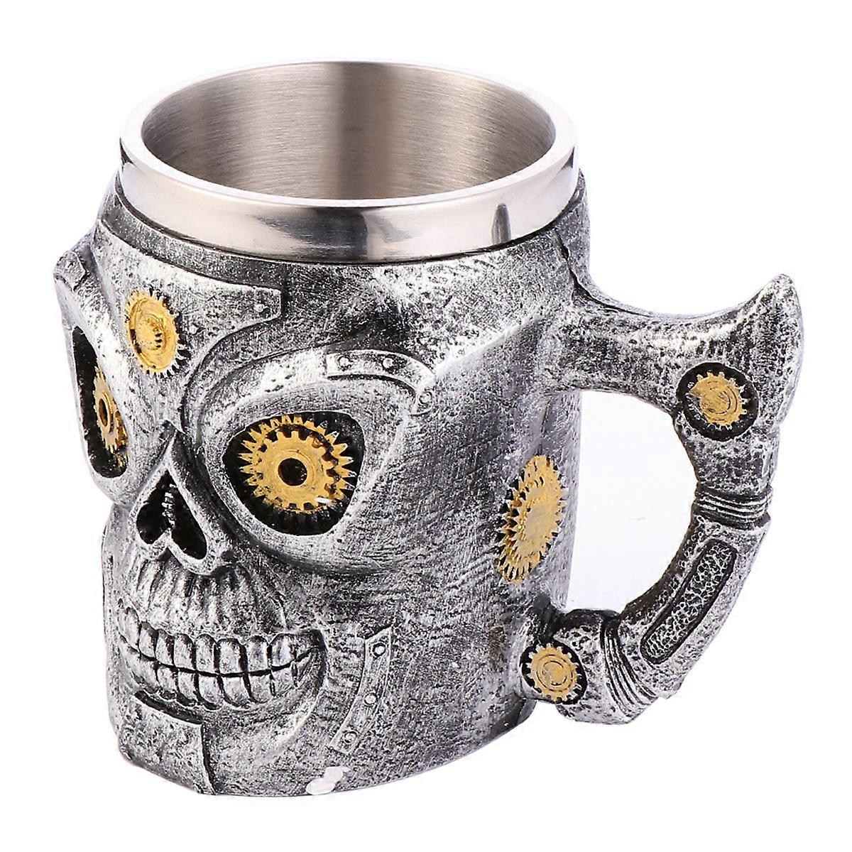Halloween Skull Cups Curved Drinking Cup With Handle For Self And Family 1Pc