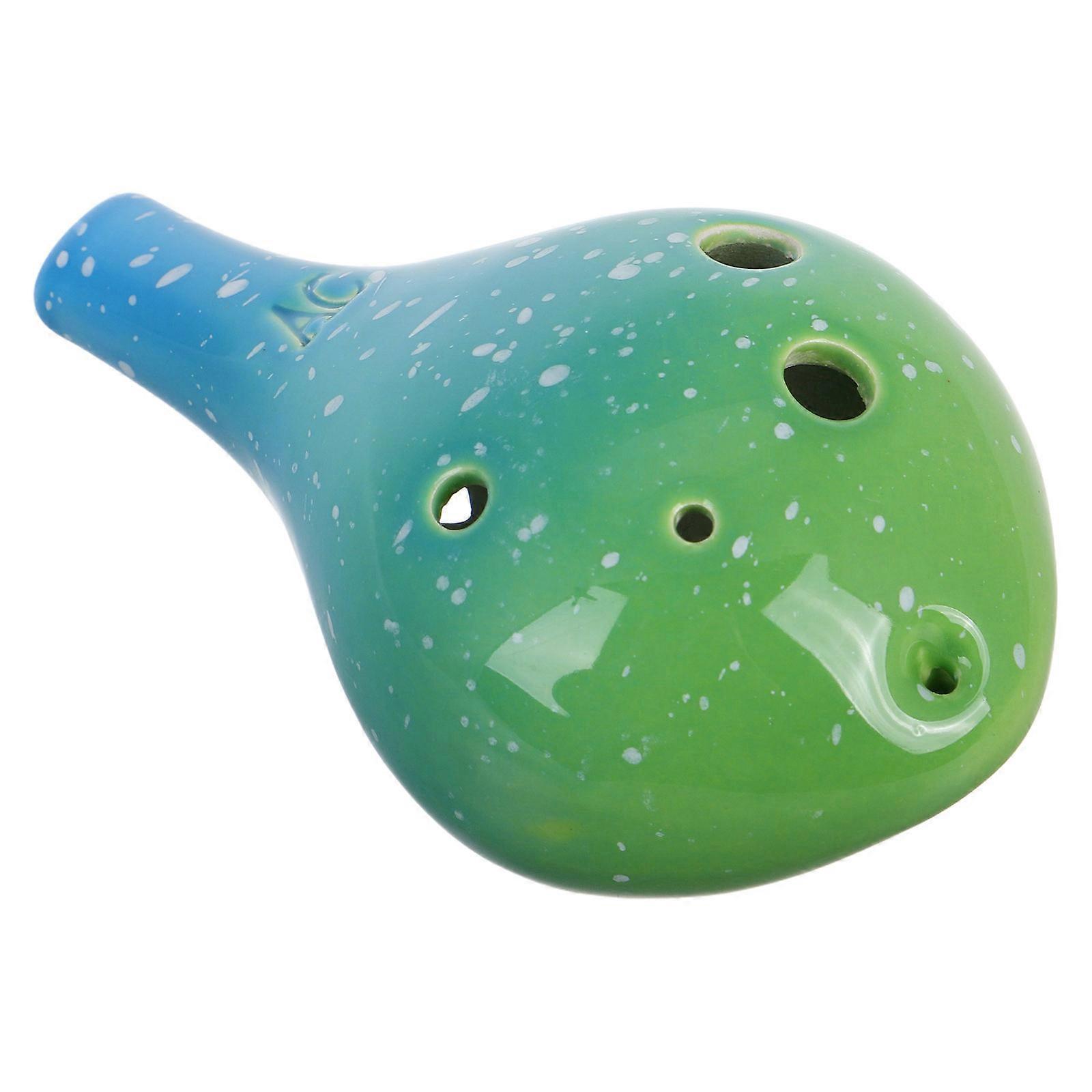 Ocarina Enstrüman Küçük 6 Delikli Alto Seramik Ocarina Yeni Başlayanlar İçin Uygulama Partisi Performansı 1 Adet