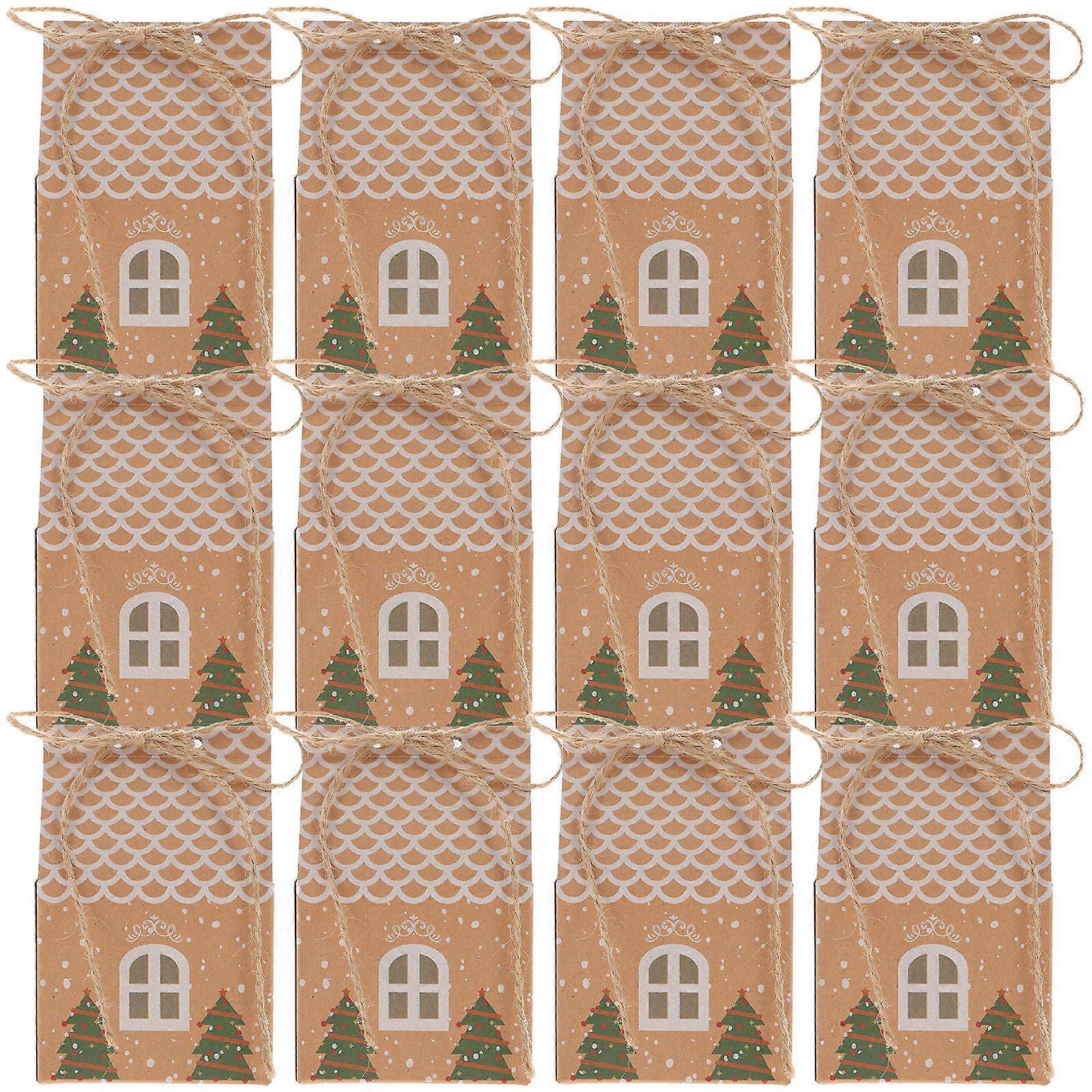 Packaging Boxes Multi Colored House Shaped For Sweets And Presents 10 5x7cm 50Set