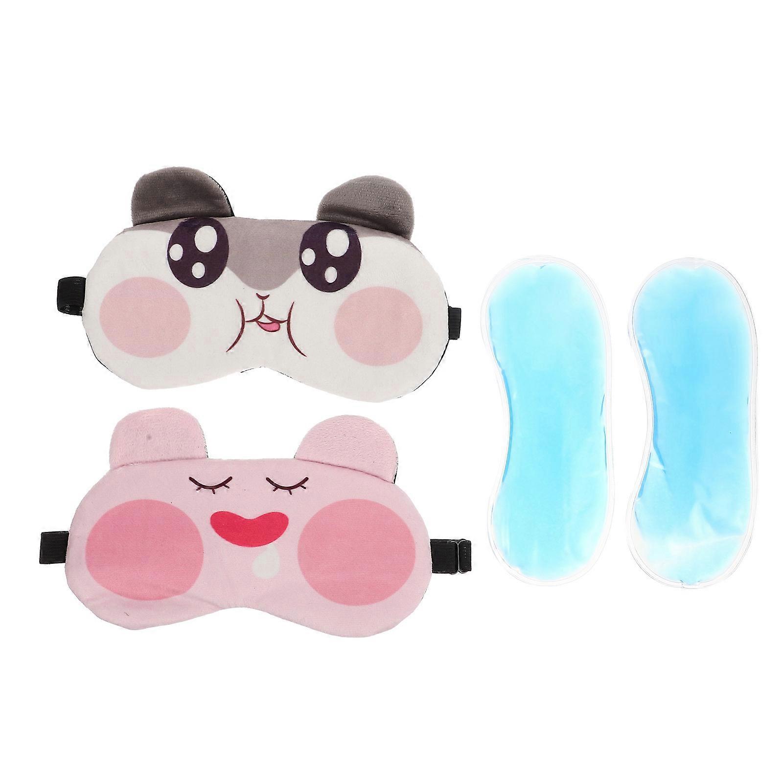 Eye Sleeping Mask Lovely Sleeping Mask Multi-Color Sleeping Childrens Eye Mask For Sleeping 2Pack