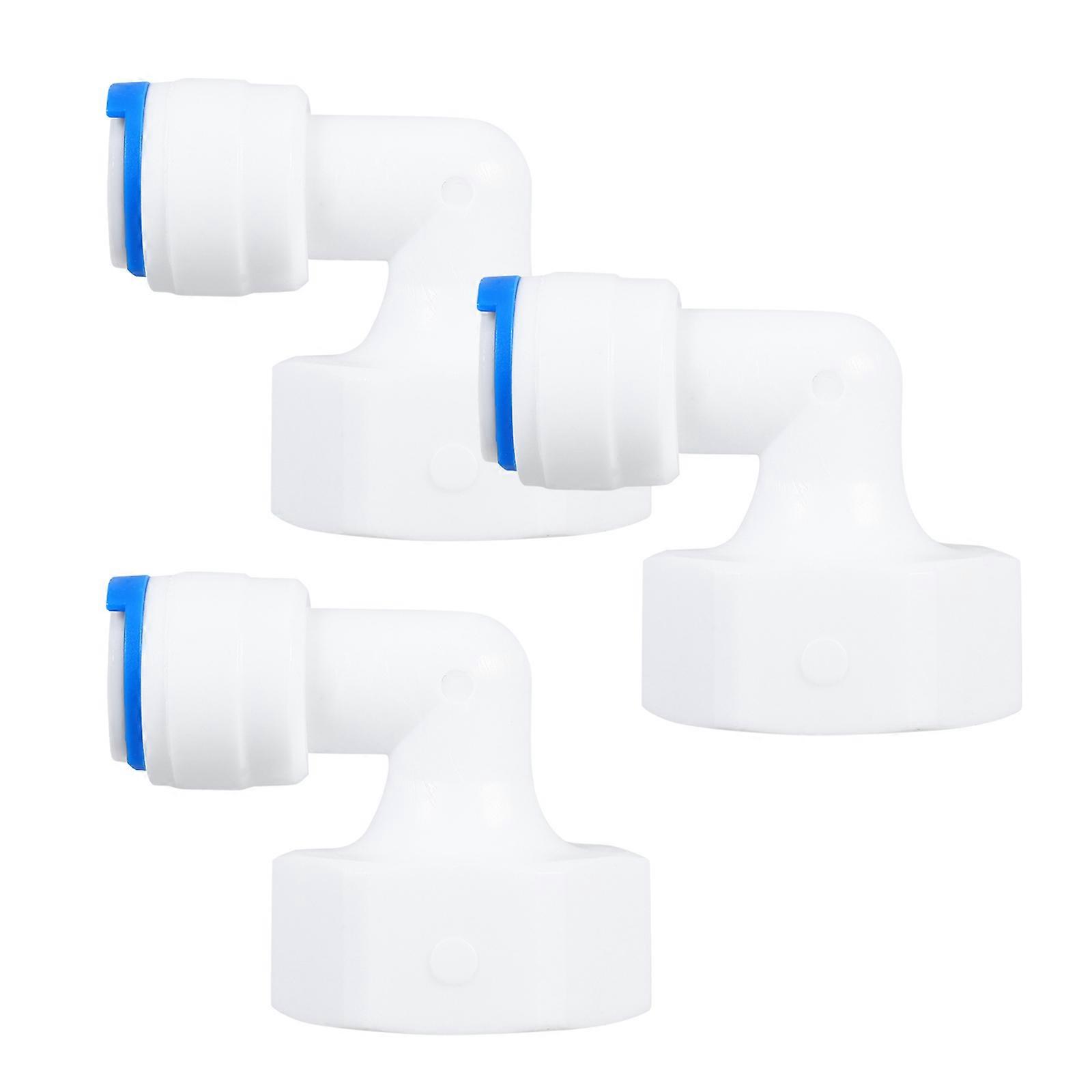 Filter Conversion Connector Adapter Elbow Fitting Households Quick Connect White 3Pcs