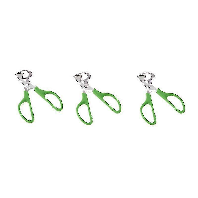 3pcs Quail Egg Cutter Scissors Kitchen Egg Shears Tool (green) - JXLGV