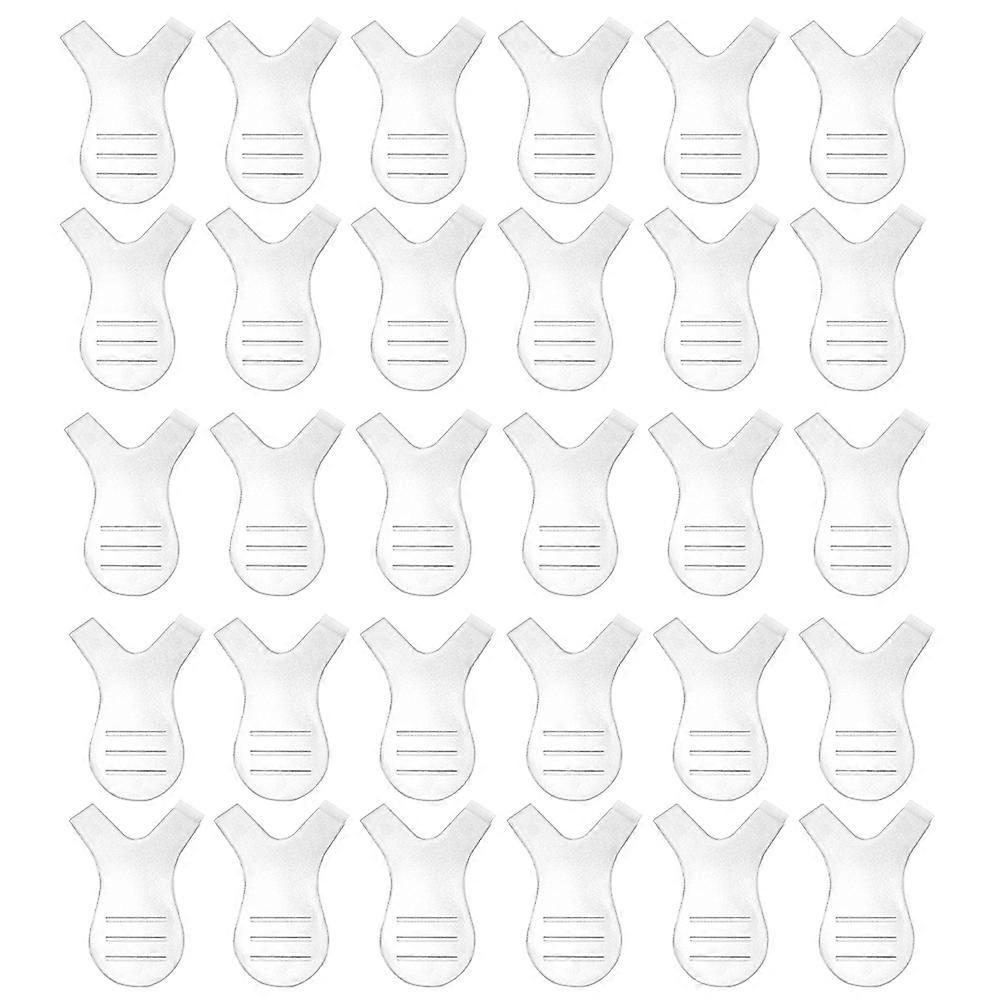 Transparent Eyelash Brushes 30pcs Set Plastic Lash Curling Tool for Eyelash Lift, Perming & Makeup Application at Home or Salon