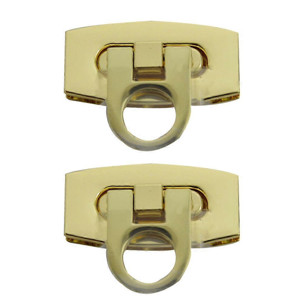 Travel Lock Clasp Lock Packs Golden Color For Suitcase 2Set