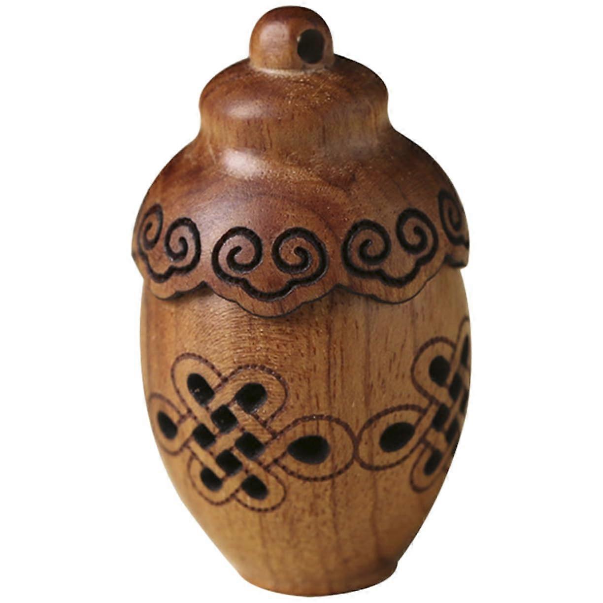 Multifunctional DIY wooden bottle for aromatherapy hanging scent diffuser with hollowedout design for projects for home office and meditation