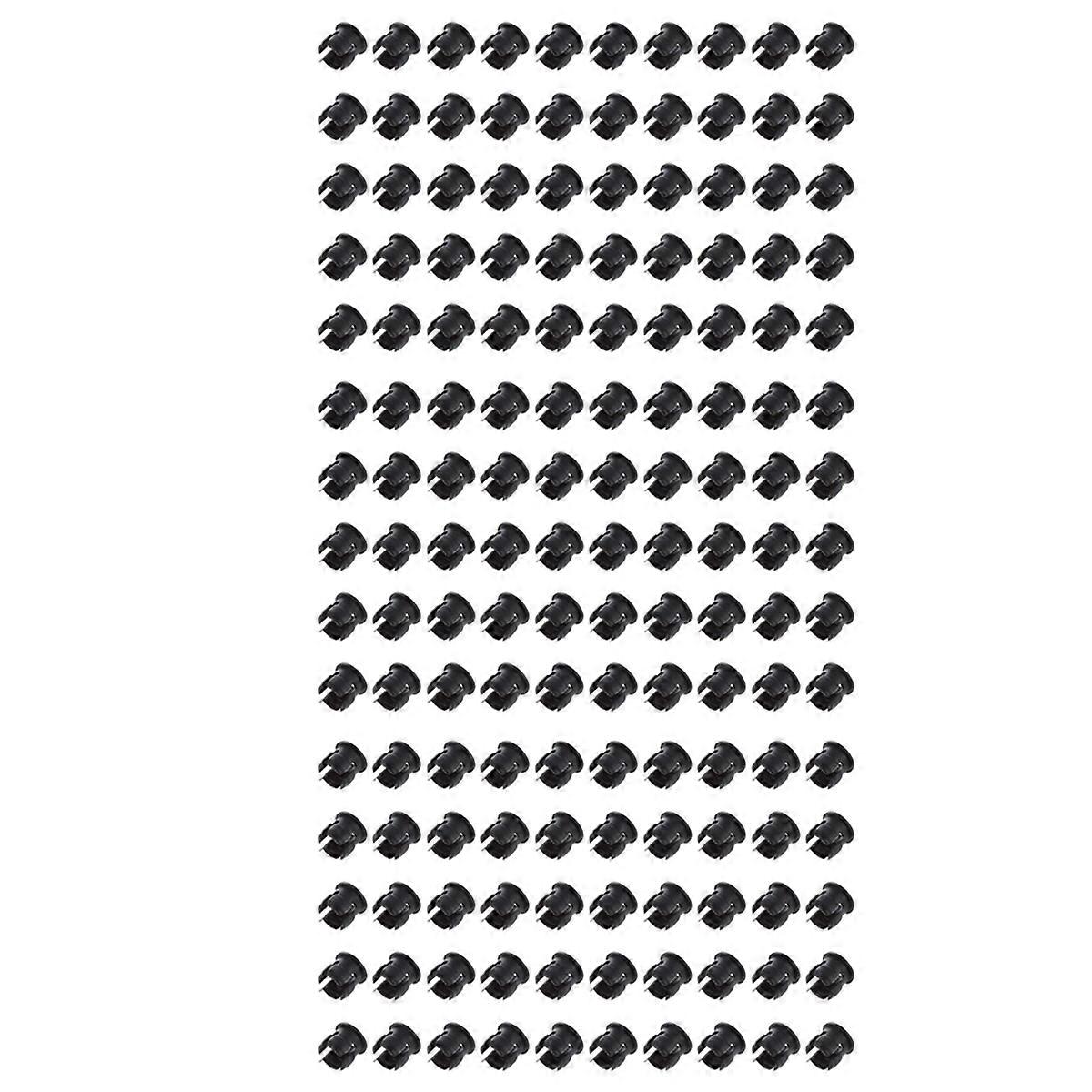 150pcs 5mm Black Plastic LED Holder Case Clip Display Panel