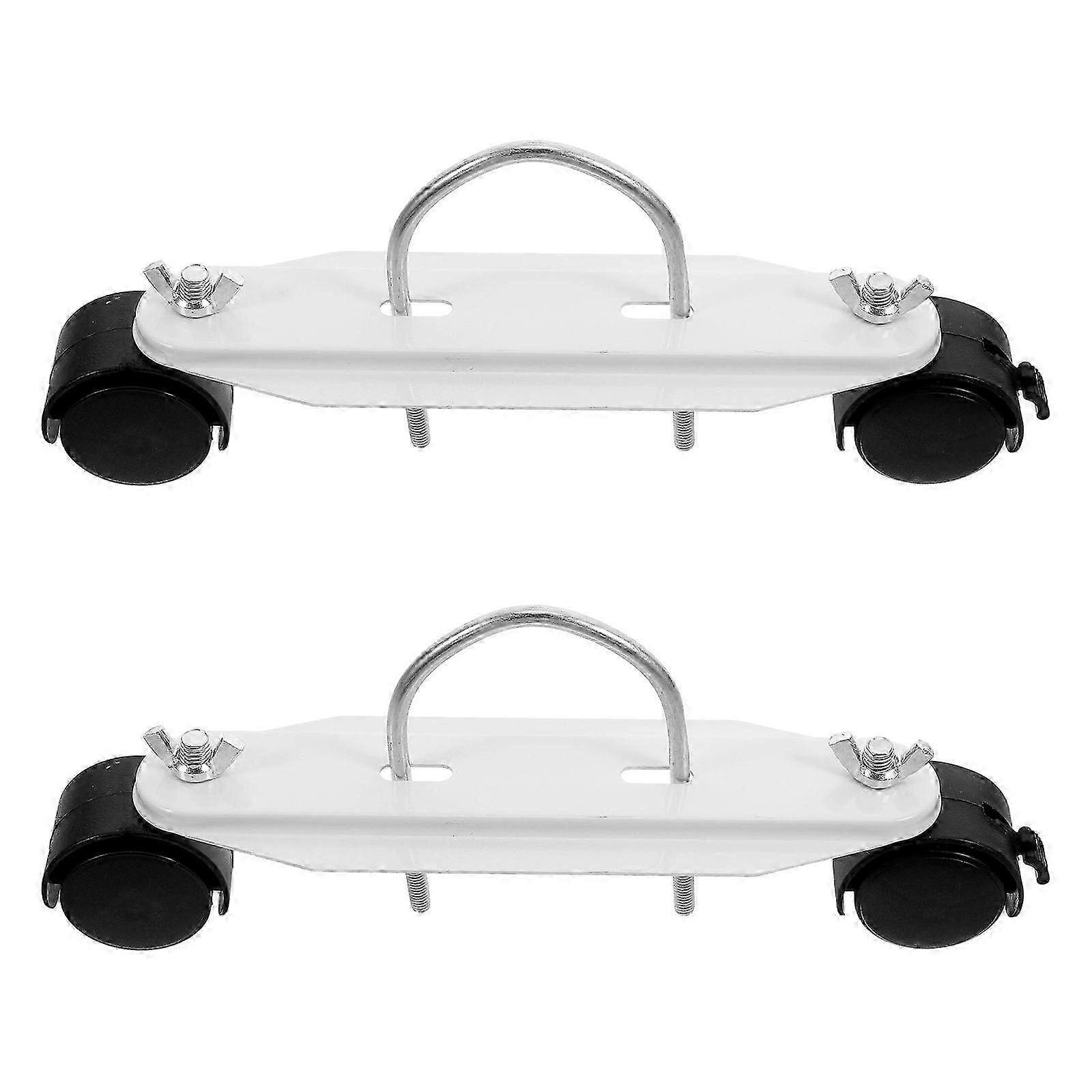 1 Pair Caster Wheels For Electric Radiators Sturdy Mobile Heater Support Bracket Oil Heater Caster With Sturdy Frame Portable Heater Wheel Base