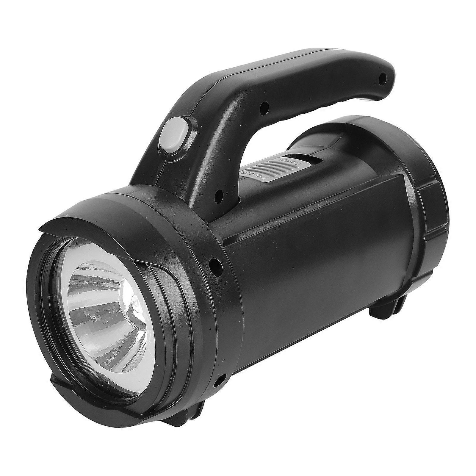 Handheld Torch Utility Flashlight for Household Users Compact Black 20x13.7cm Night Use 1 Set