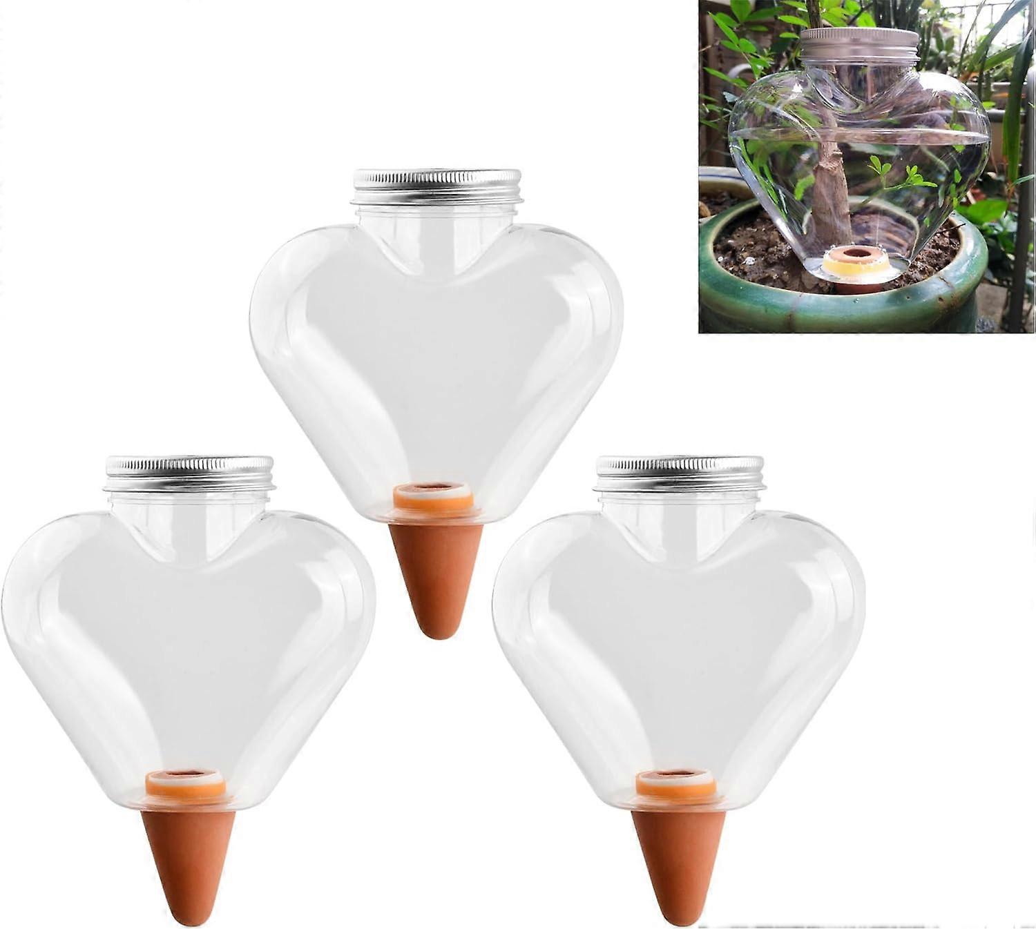 3 Pcs Plant Watering Globe 500ml, Transparent Automatic Watering