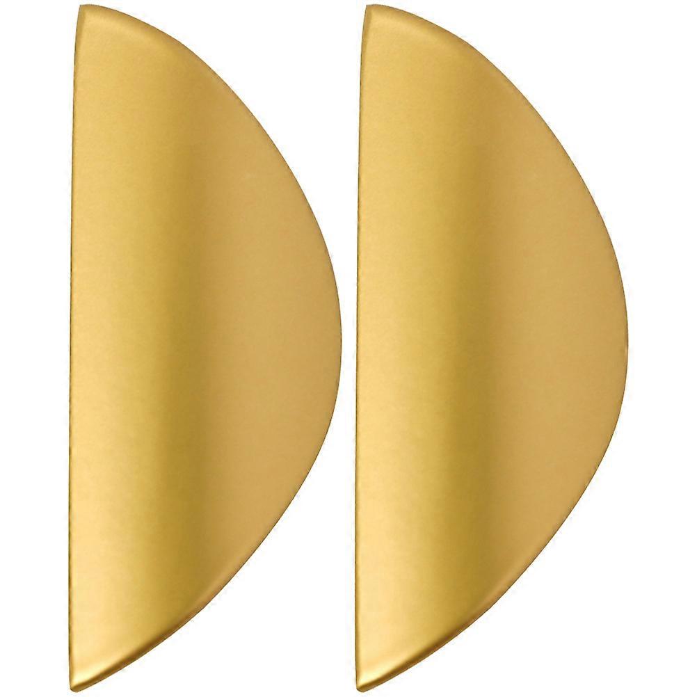 Furniture Hardware Handle Crescent Moon Shape Modern Cabinet Handles Replacement For Home Use 2Pcs