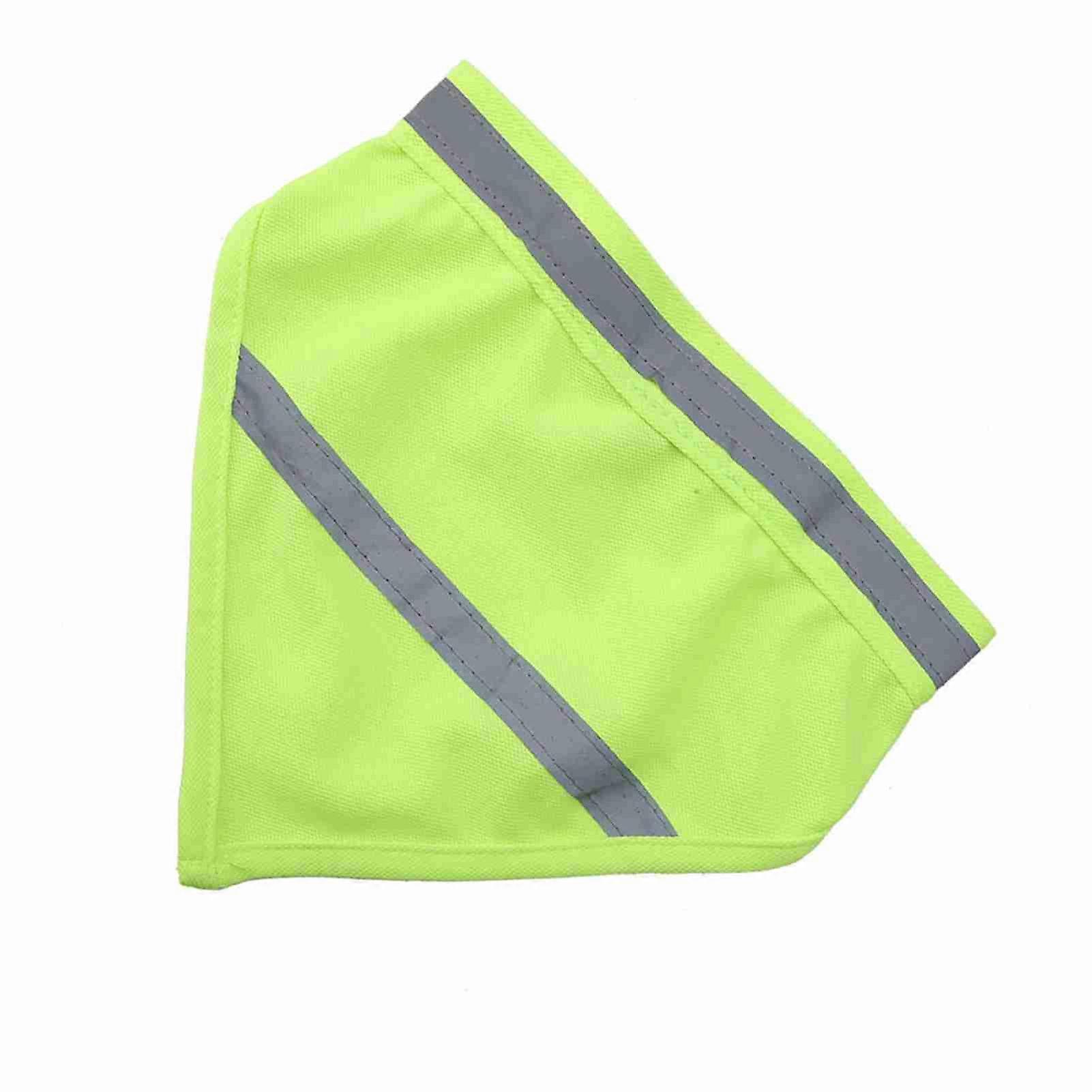 Reflective Dog and Puppy Collar and Scarf (Fluorescent Yellow L)