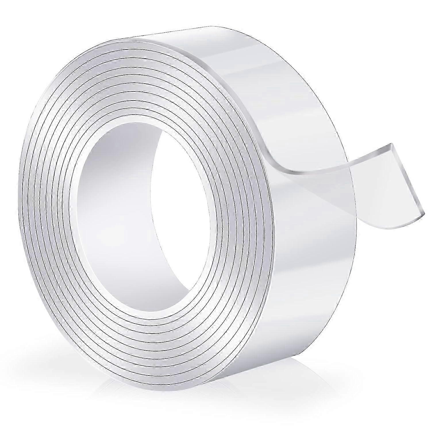 Double-sided tape, heavy-duty double-sided tape that can be used repeatedly after washing. (3 meters x 3 cm x 2 mm)