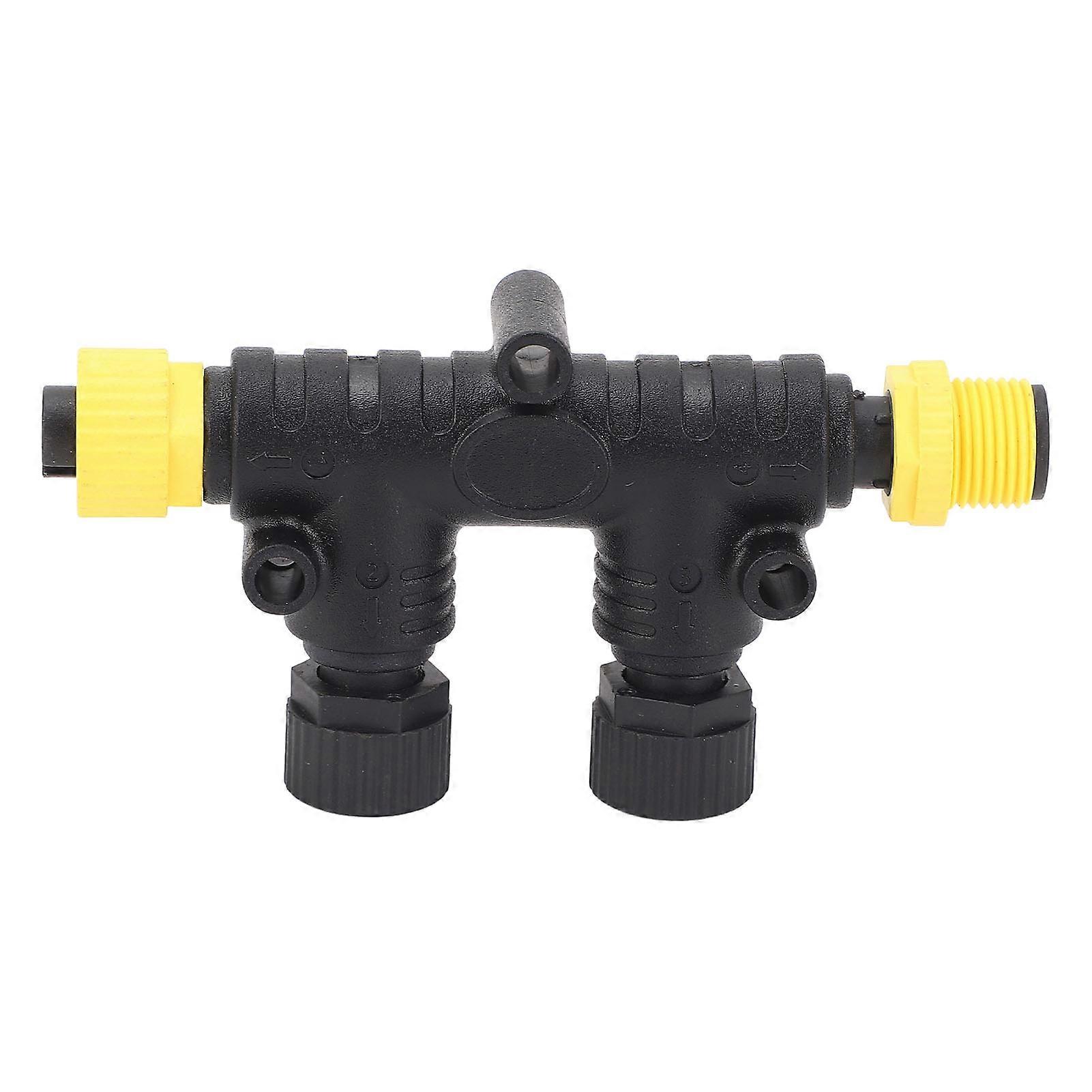 2-Port NMEA 2000 T-Connectors, IP67, Water Resistant, M12 Metal Nut, 5-Pin, for Backbone Drop Cables, for Lowrance Networks