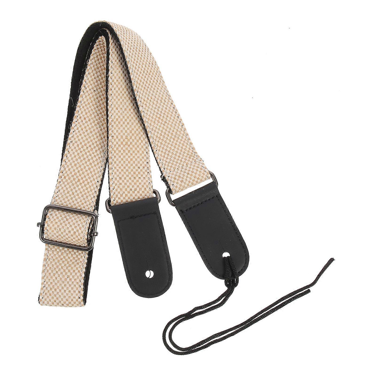 Cotton Guitar Strap with Moisture Absorbing, Breathable Design for Comfortable Play