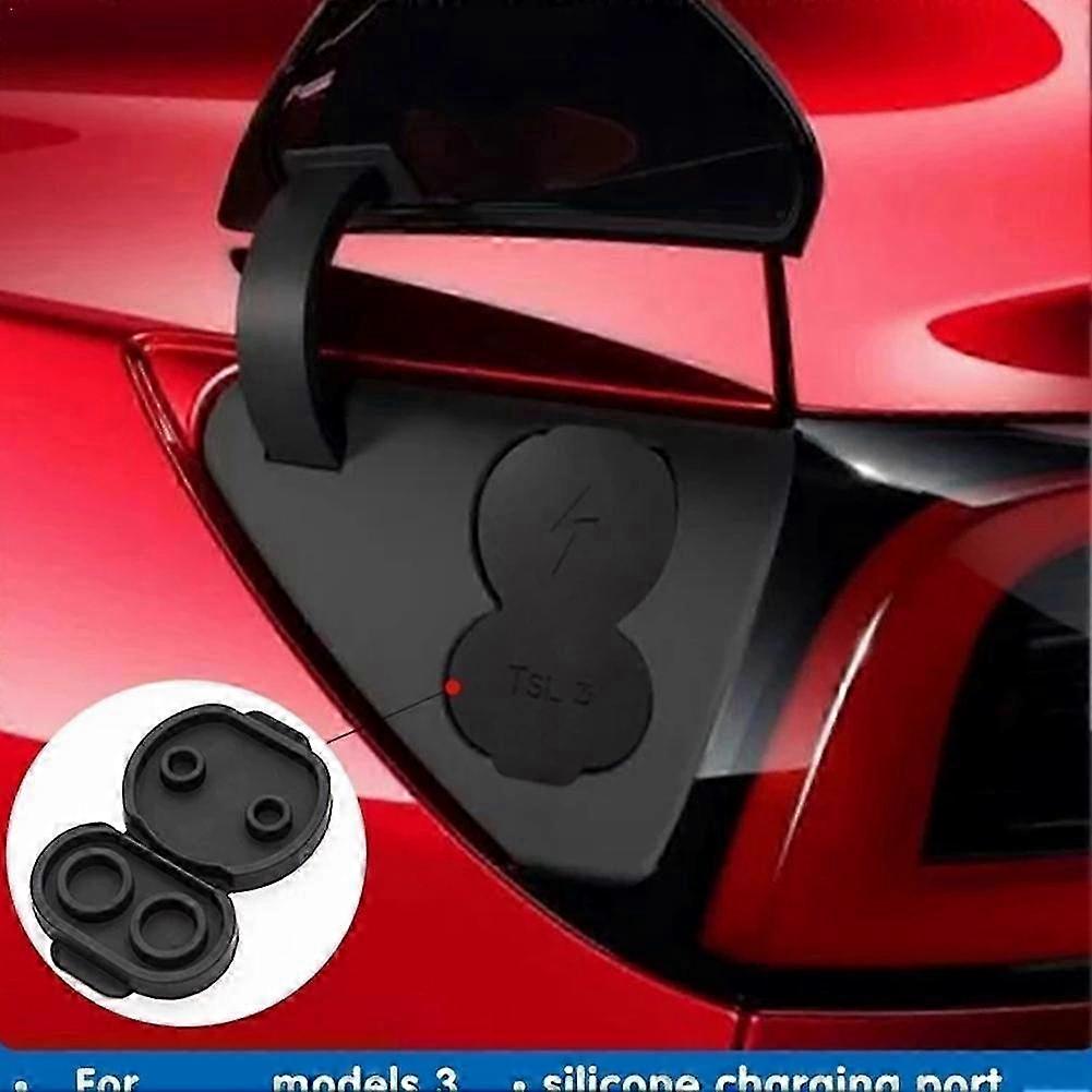 Dustproof protective cover for compatible car brand Model 3, European plug, charging port, Model Y 3, accessories