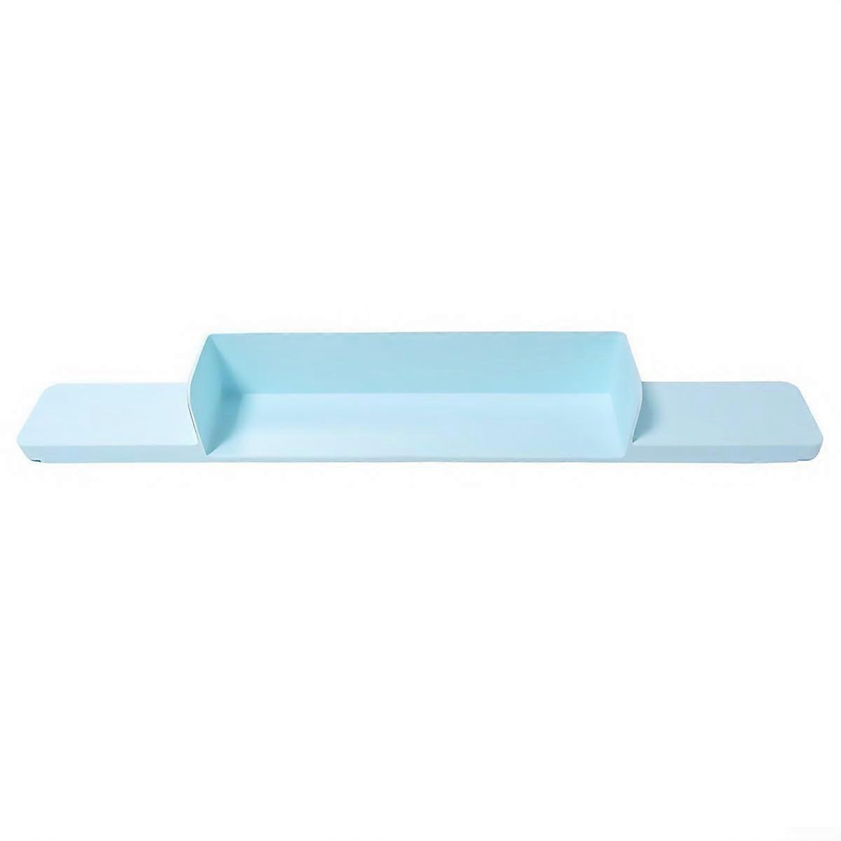 Silicone splash guard for bathroom and kitchen, easy to clean and maintain (blue)