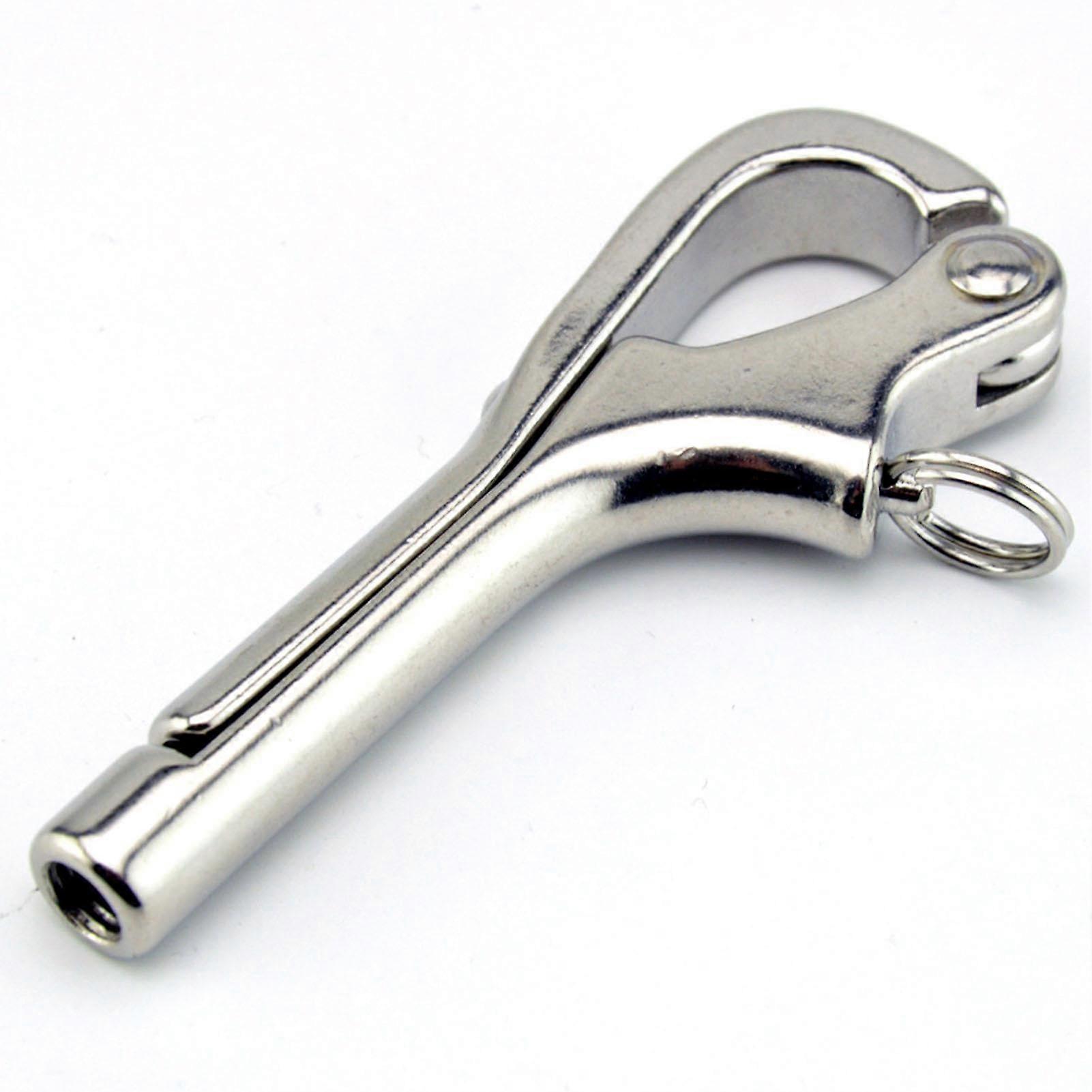 Boat Shackle Stainless Steel Hook Quick Release for Sailing Yacht Hardware, High Load Capacity, Durable Marine Use