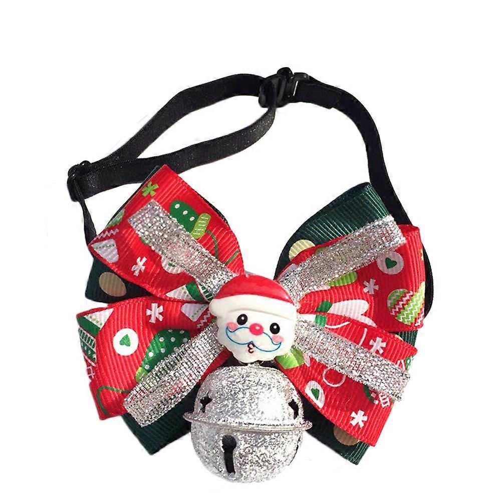 Evcil Hayvan Boyun Dekorasyonu Güzel Evcil Hayvan Noel Papyon Zil Yaka Çeşitli Renk 18x18cm Kare Köpek için Moda 2 Adet