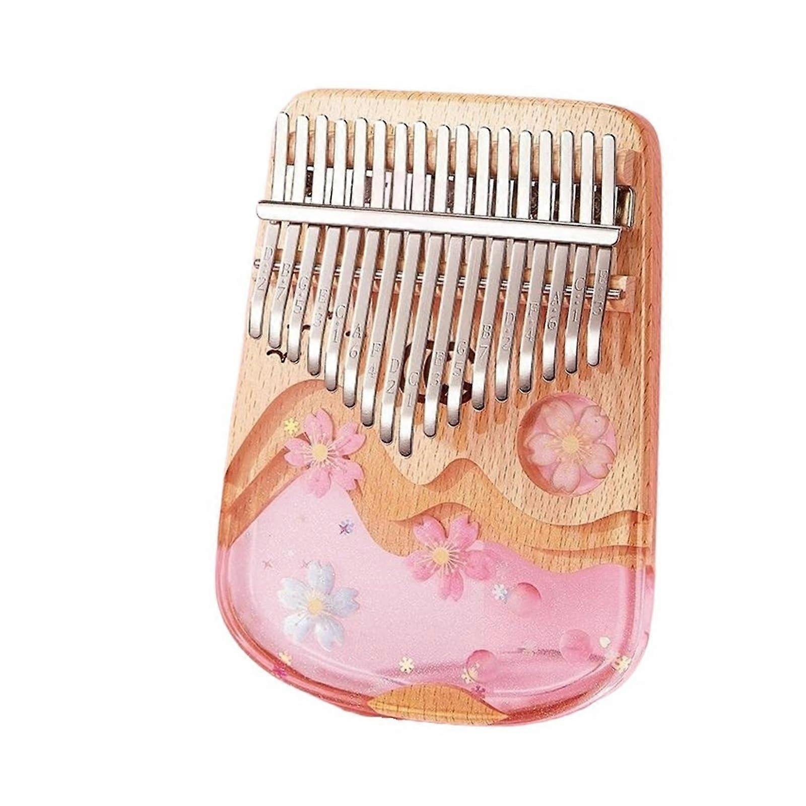 Kalimba 17 Key Thumb Piano with Bright Clear Tone and Solid Wood for Beginners