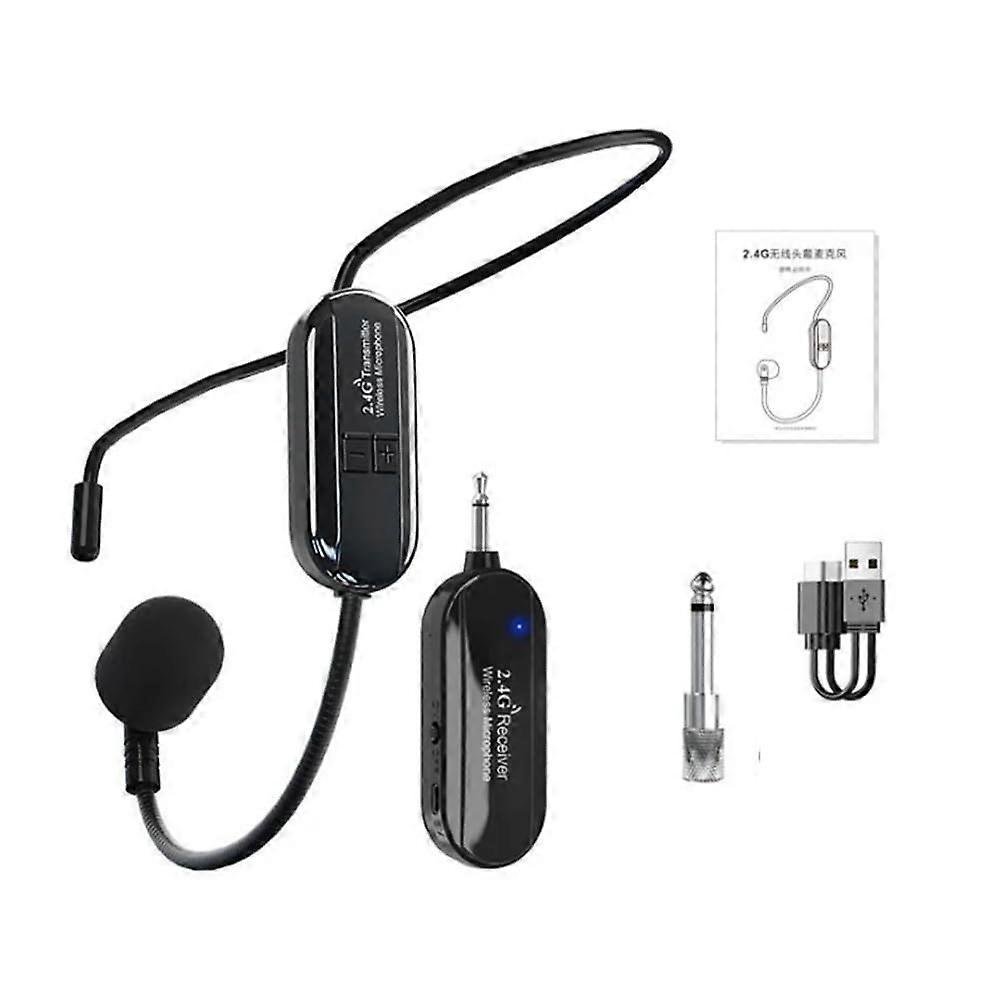 2.4G Wireless Head Microphone Little Bee Teacher Amplifier Audio Microphone Condenser HeadsetB
