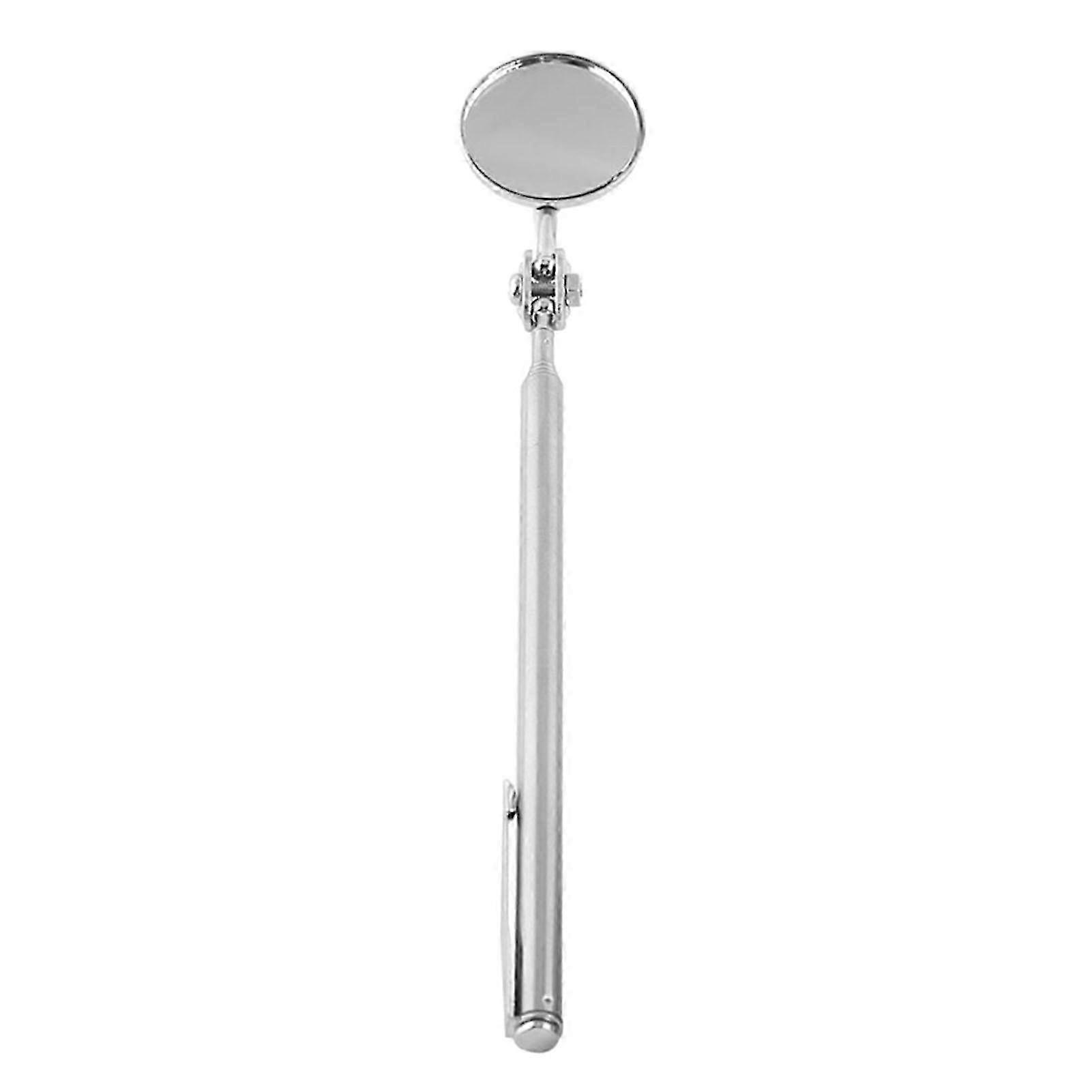 Telescopic Inspection Mirror with Extendable Round Lens Hand Tool 30*600mm Pen Clip