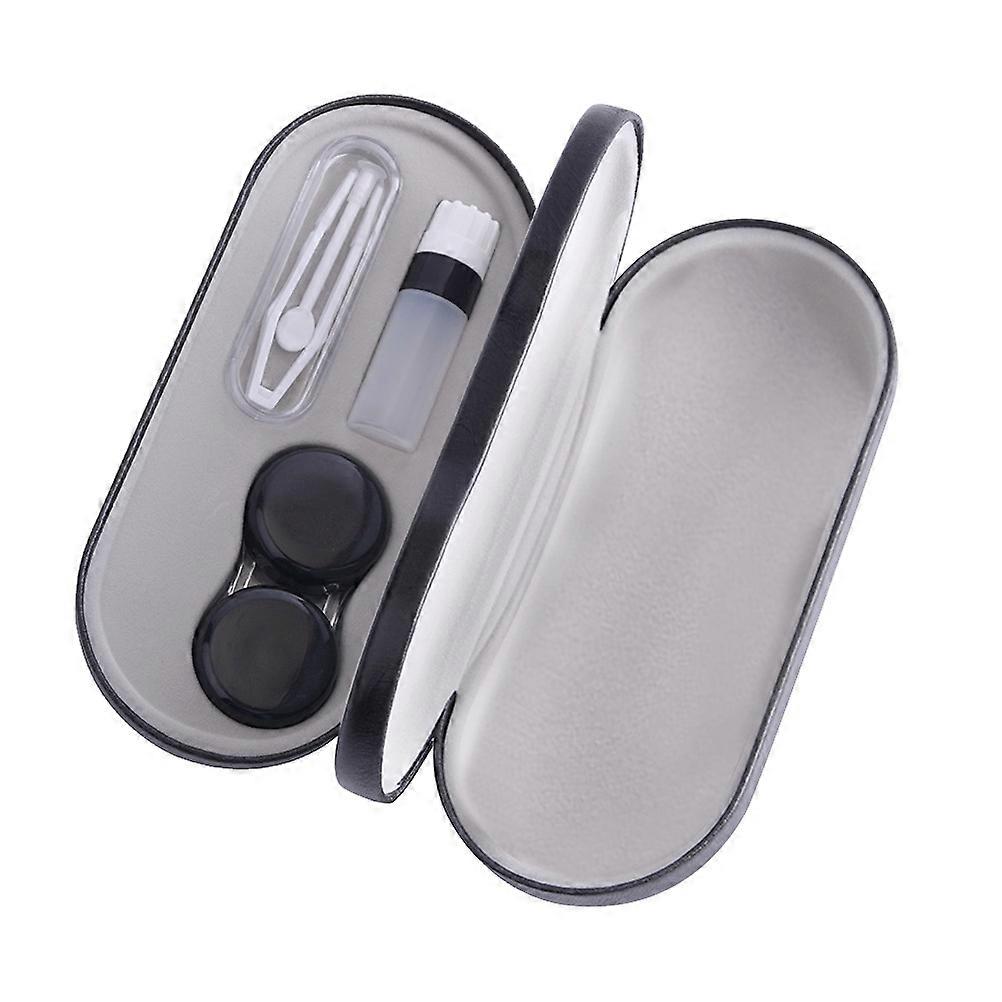Soft Eyeglass Case Lens Case Daily Use Black 15.8*7.4cm Mirror Included 1Pcs