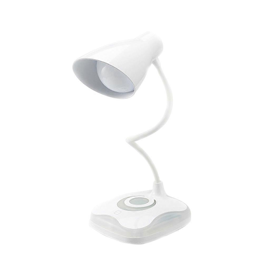 USB Rechargeable LED Desk Lamp with Flexible Neck, Eye Protection Lighting for Study, Work & Reading, Portable Table Lamp with Warm Light Color