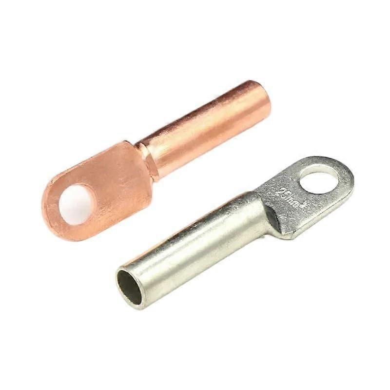 Wire Crimp Connector DT-50 Copper Terminal Block for Battery Cables, 30-Piece Crimp Lugs for 10/16/25/35/50mm² Cables