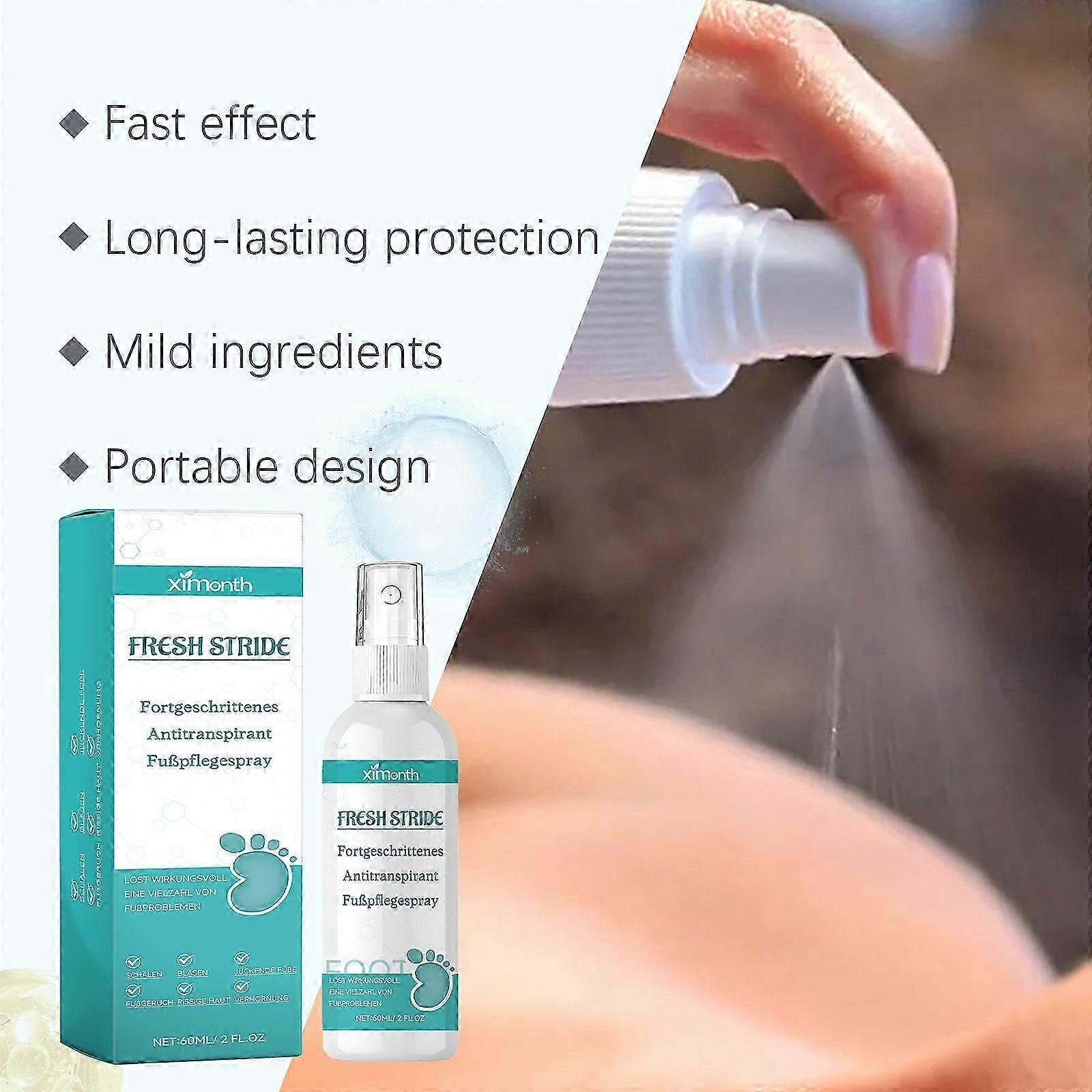 Foot Antiperspirant Care Spray, Αποσμητικό ποδιών, Foot Odor Spray, για Αφαίρεση Ιδρώτα & Οσμών, Κατά της Φαγούρας