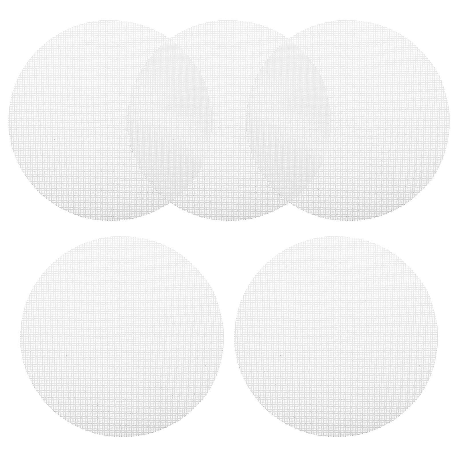5 stk gjenbrukbart kjøkken silikon dampbåt mesh non-stick pad rund form dumplings matte dampede boller bakervarer bakverk dim sum mesh-diameter 20cm