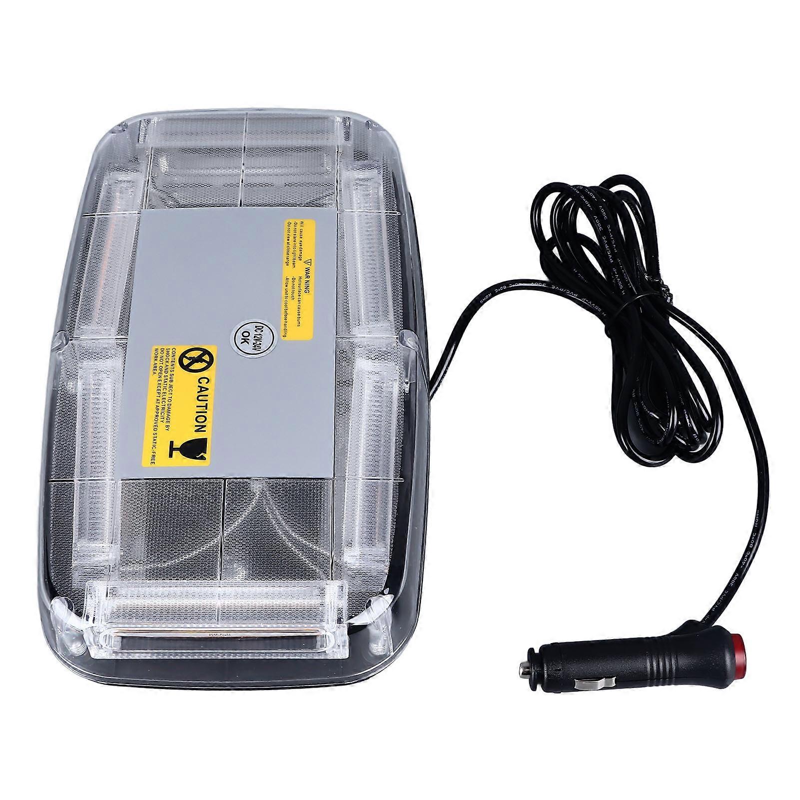 Rooftop Strobe Beacon Light Magnet Emergency Flashing Warning Caution Mini Lights Bar for Construction Vehicles