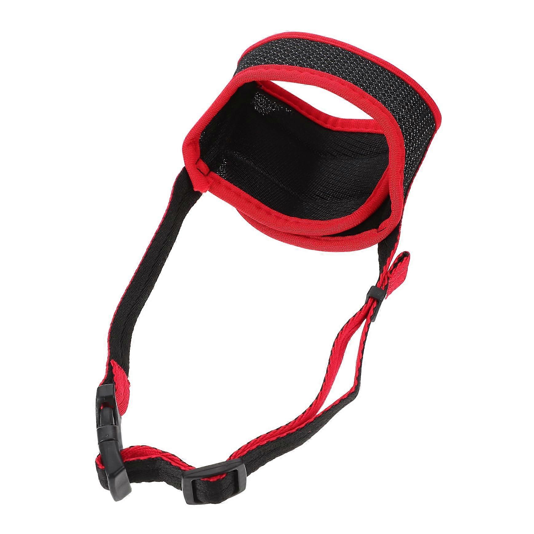 1 piece adjustable safety muzzle to prevent biting and chewing, comfortable for small dogs.