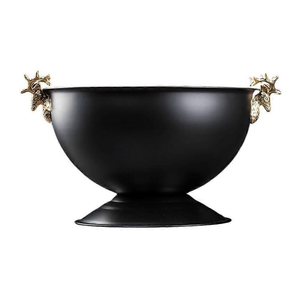 Ice Bucket Commercial Bar Ice Wine Holder Black Stainless Steel Champagne Cooler Home Party Beverage Chiller