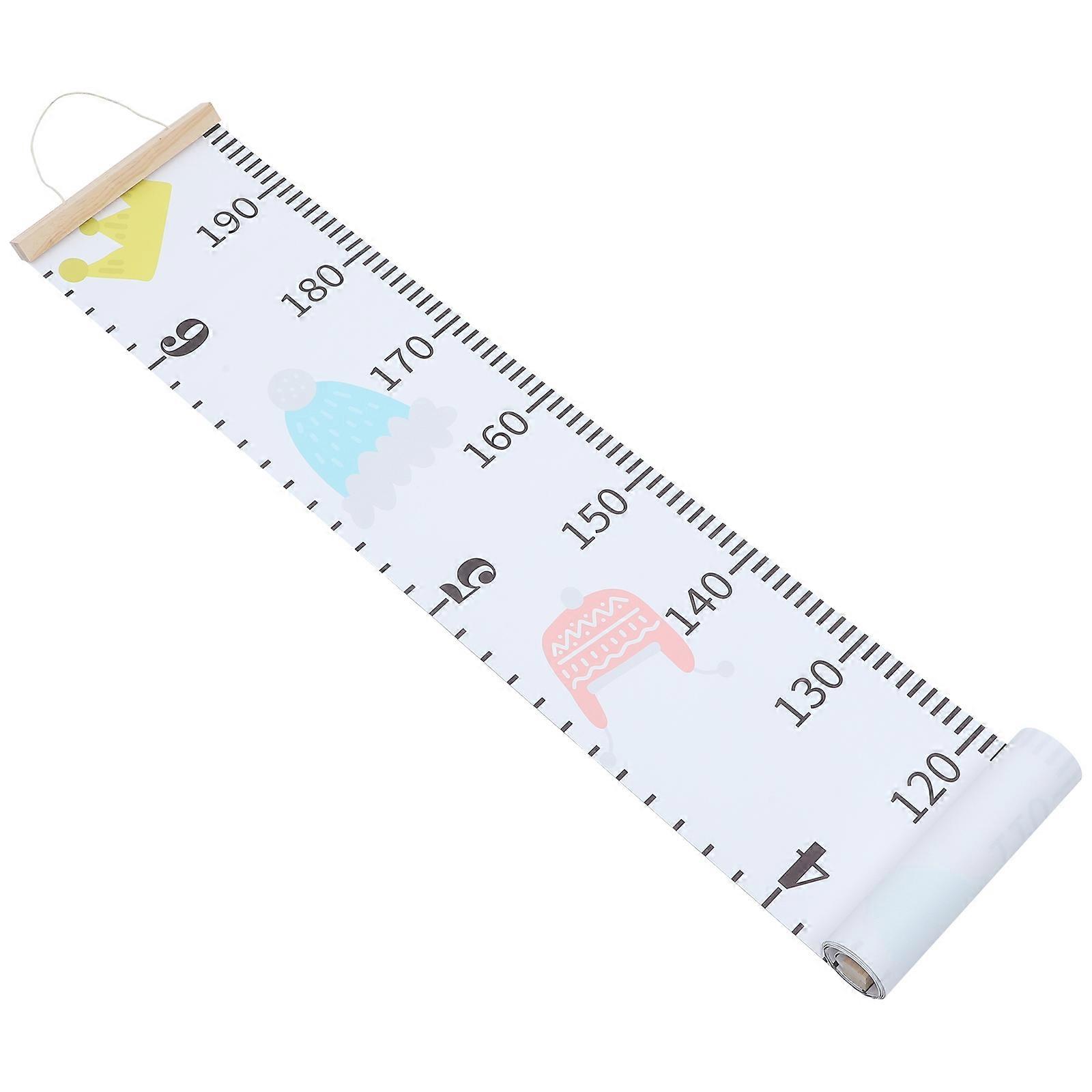 Growing Chart For Wall Kids Growth Chart Home Decoration Rectangular Shape Assorted Color Durable Materials 1Set