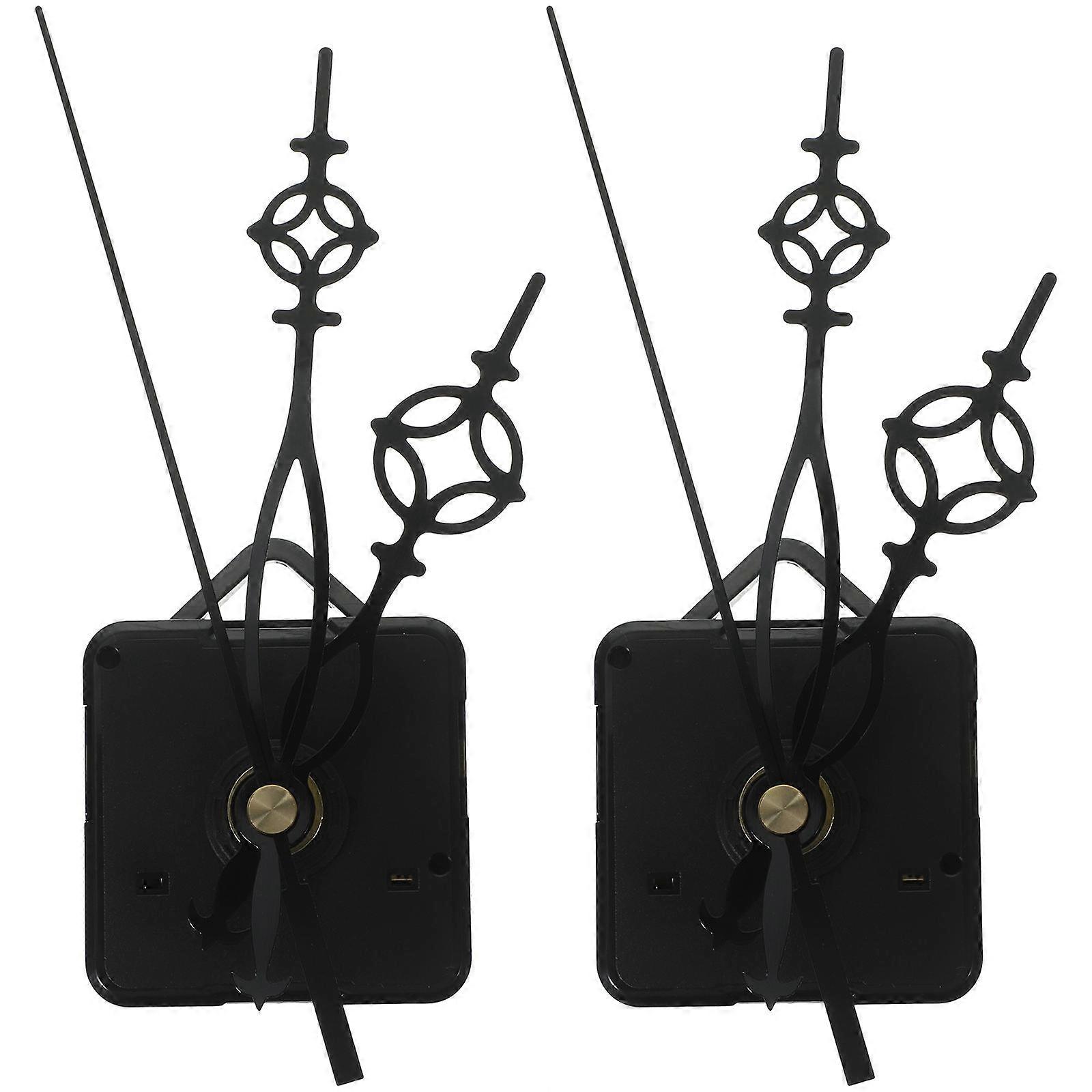 DIY Clock Mechanism for Clock Replacement 2Sets of Durable Plastic Movements